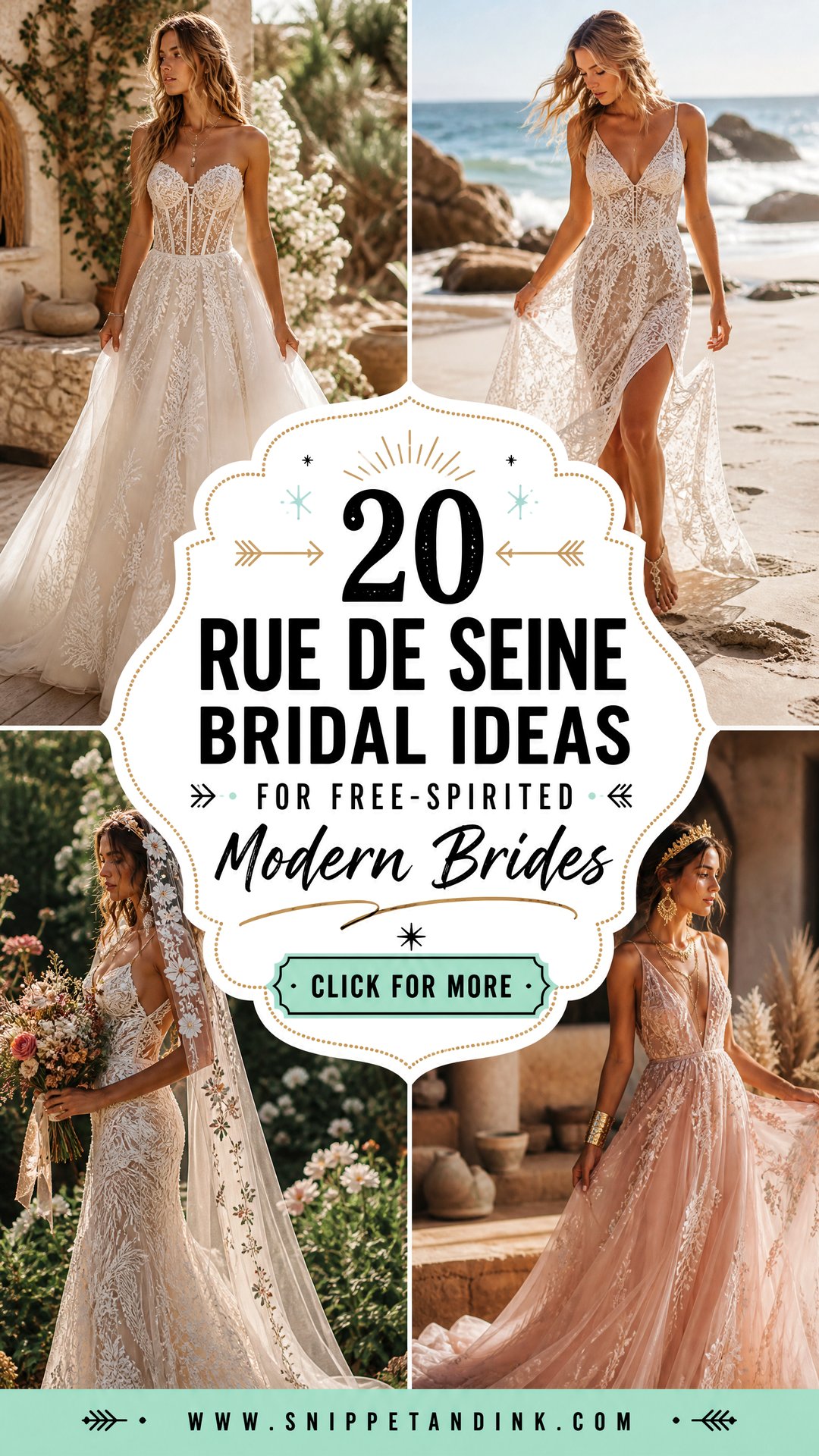 20 Rue De Seine Bridal Ideas for Free-Spirited Modern Brides - 20 Rue De Seine Bridal Ideas for Free-Spirited Modern Brides