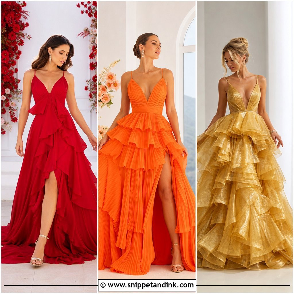 20 Ruffled Gown Ideas for a Romantic, Statement-Making Look