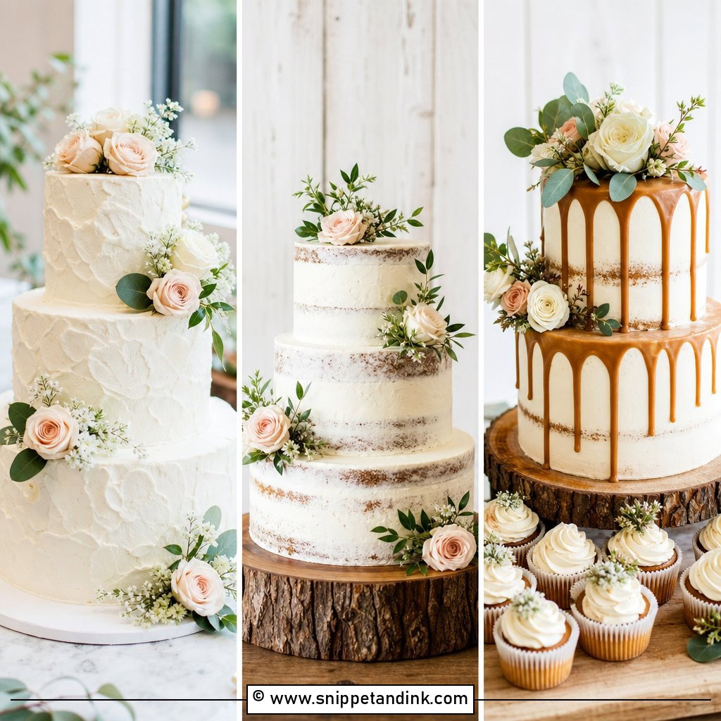 20 Rustic Wedding Cakes for Dreamy Barn Celebrations
