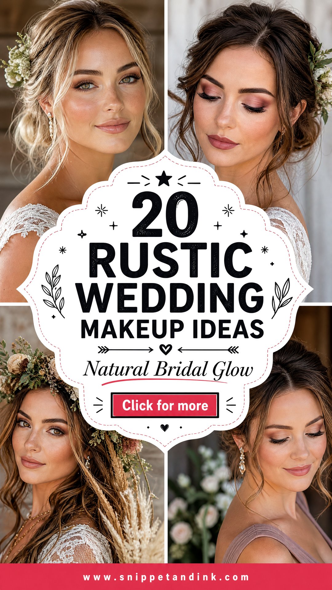 20 Rustic Wedding Makeup Ideas for Natural Bridal Beauty - 20 Rustic Wedding Makeup Ideas for Natural Bridal Beauty