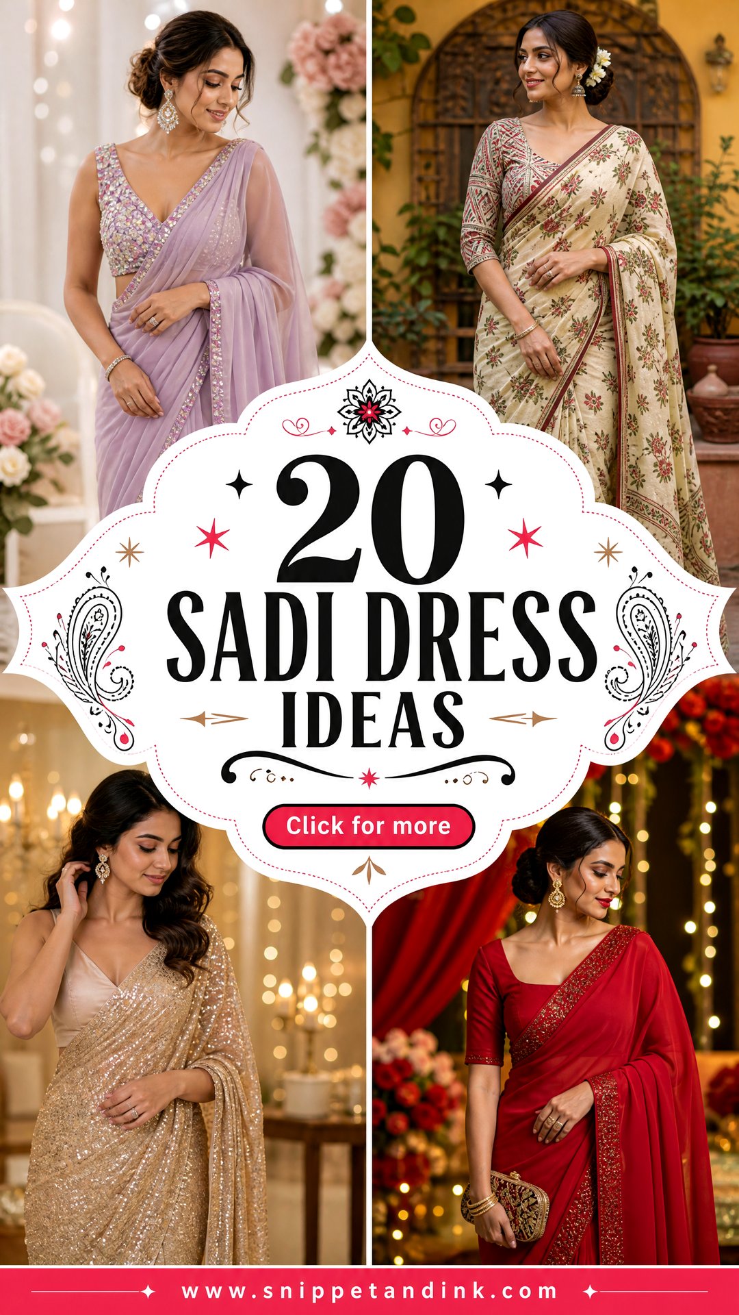 20 Sadi Dress Ideas for Elegant Wedding and Festive Looks - 20 Sadi Dress Ideas for Elegant Wedding and Festive Looks