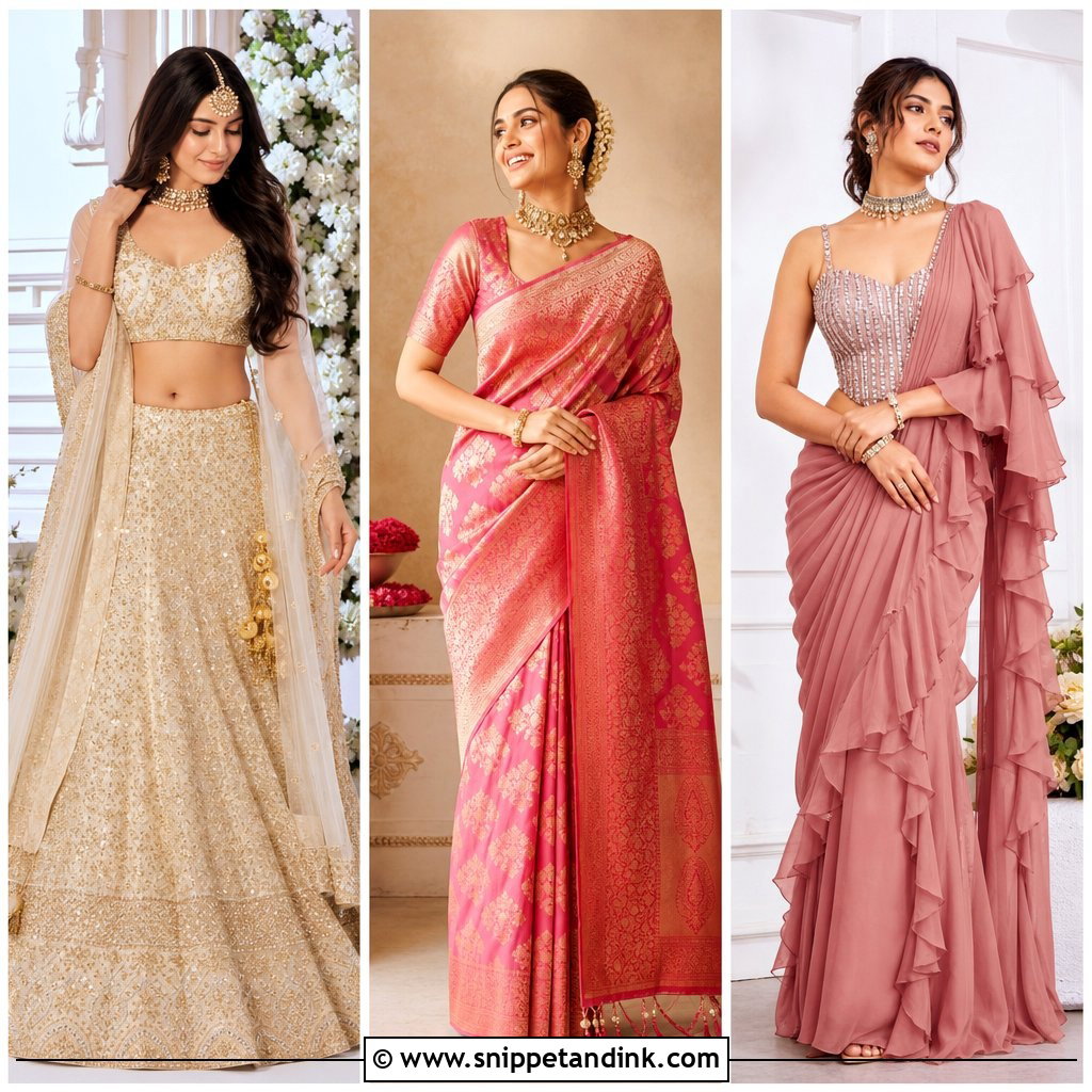 20 Sagan Outfits for Bride: Stylish Picks for Every Celebration