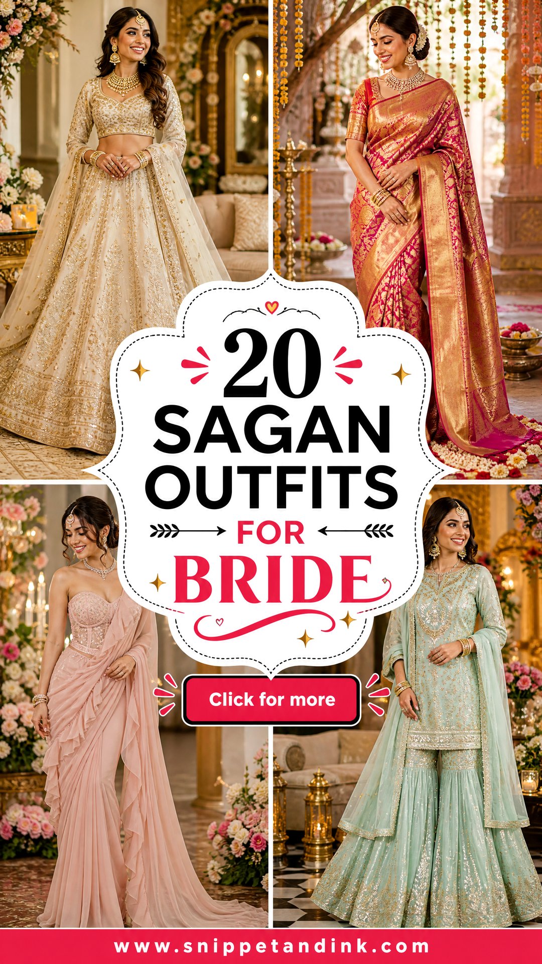 20 Sagan Outfits for Bride Stylish Picks for Every Celebration - 20 Sagan Outfits for Bride: Stylish Picks for Every Celebration