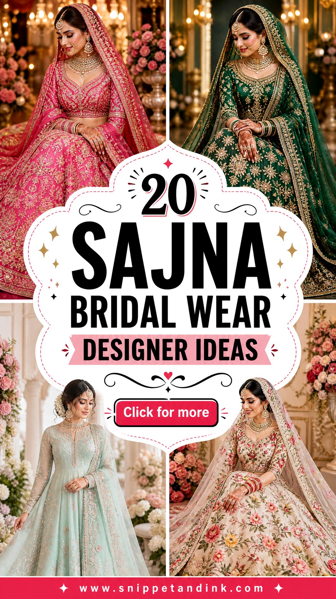 20 Sajna Bridal Wear Designer Ideas for a Regal Wedding - 20 Sajna Bridal Wear Designer Ideas for a Regal Wedding