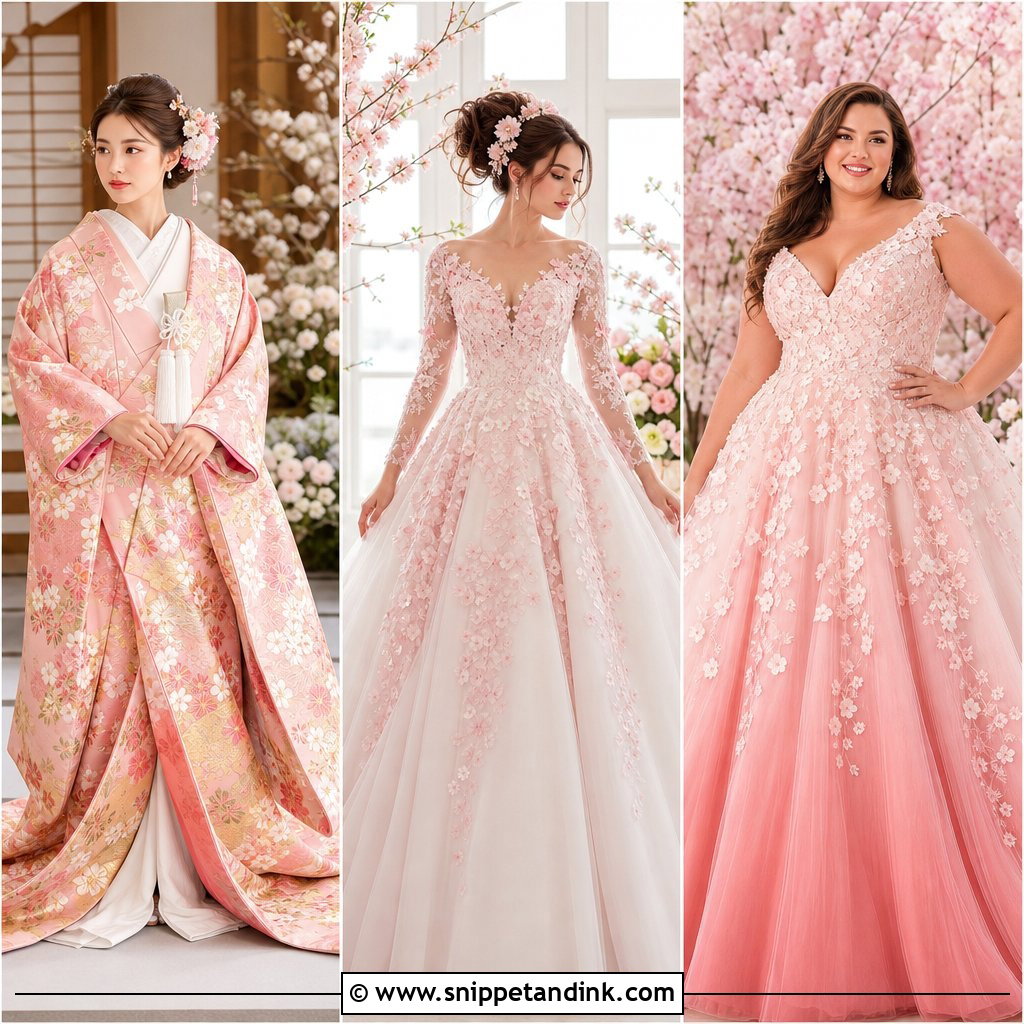 20 Sakura Wedding Dress Ideas: Romantic Spring Bridal Looks