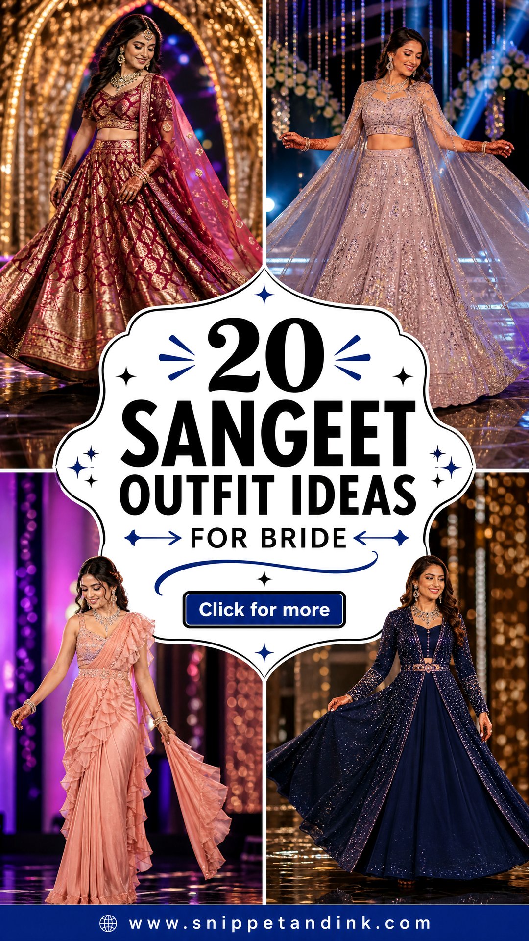 20 Sangeet Outfit Ideas for Bride Dazzling Looks for Her Night - 20 Sangeet Outfit Ideas for Bride: Dazzling Looks for Her Night
