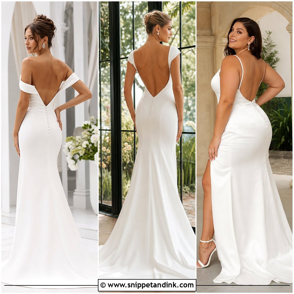 20 Satin Backless Wedding Dress Ideas: Bold Bridal Looks to Love