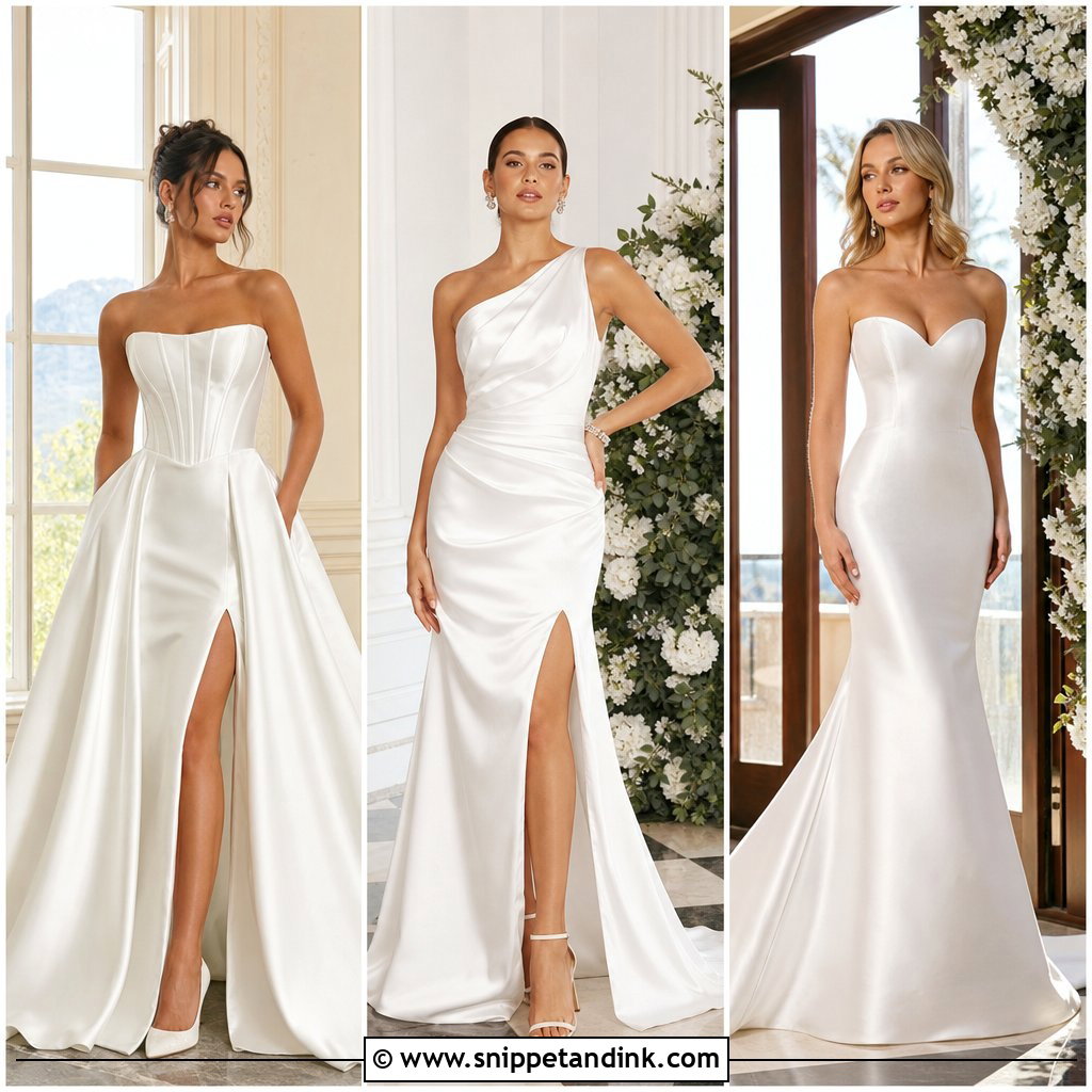 20 Satin Bridal Dress Ideas: Elegant Looks for Modern Brides