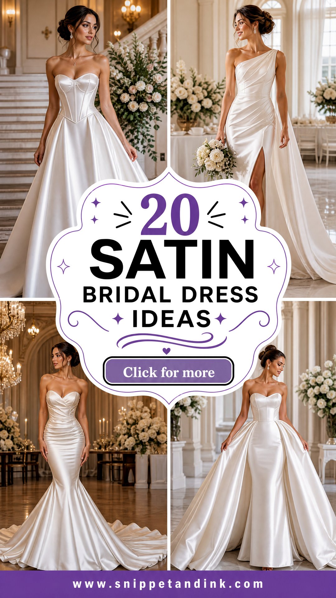 20 Satin Bridal Dress Ideas Elegant Looks for Modern Brides - 20 Satin Bridal Dress Ideas: Elegant Looks for Modern Brides