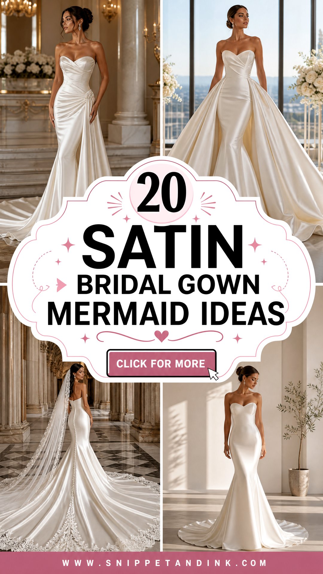 20 Satin Bridal Gown Mermaid Ideas for a Chic Sculpted Look - 20 Satin Bridal Gown Mermaid Ideas for a Chic Sculpted Look
