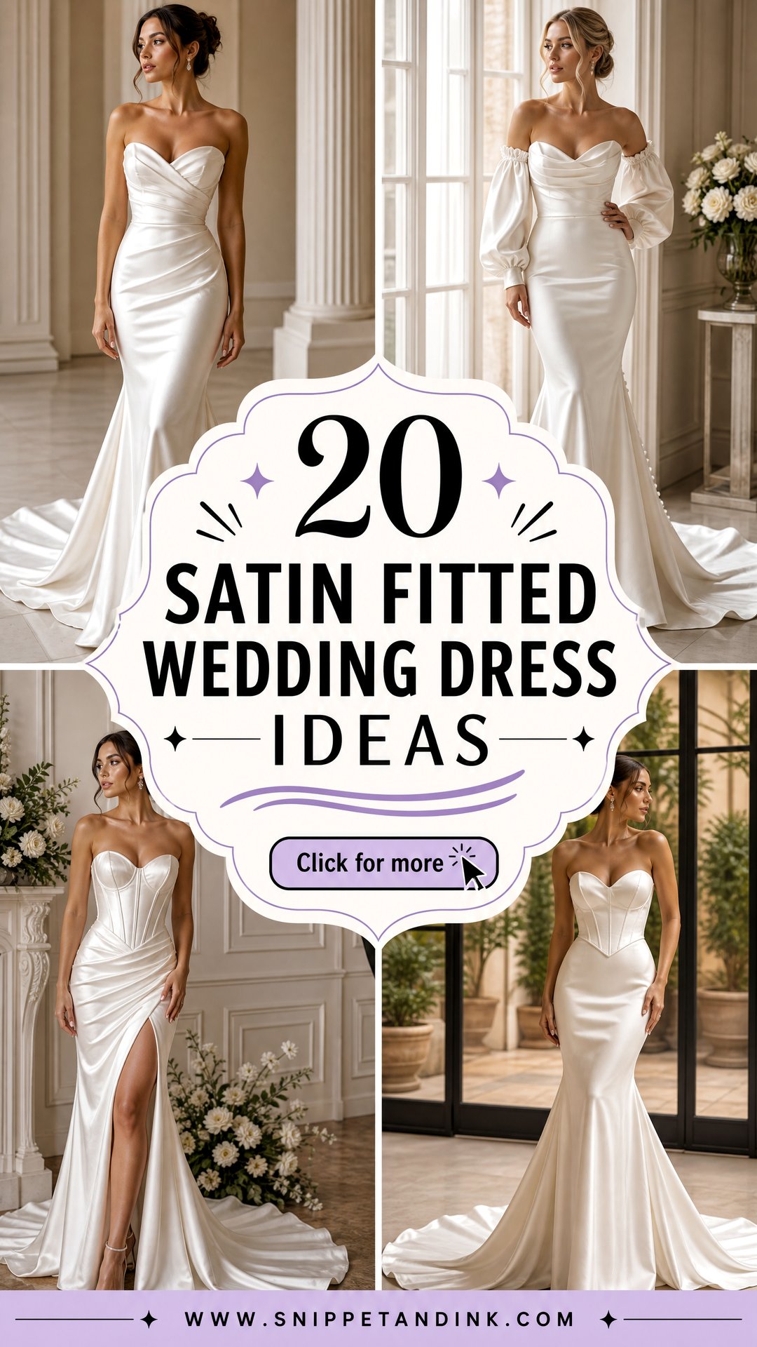 20 Satin Fitted Wedding Dress Ideas for a Sleek Bridal Look - 20 Satin Fitted Wedding Dress Ideas for a Sleek Bridal Look