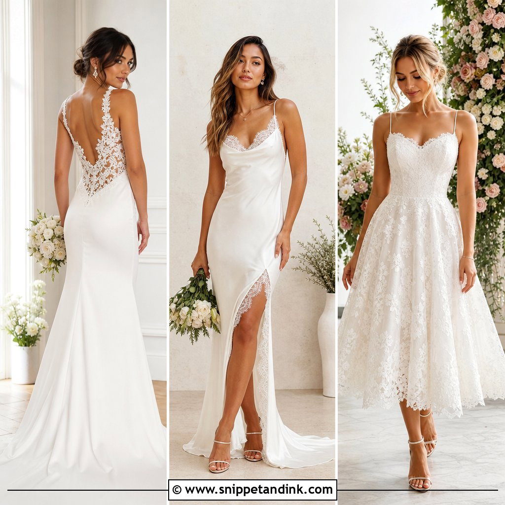 20 Satin Lace Wedding Dress Ideas for Romantic Modern Brides