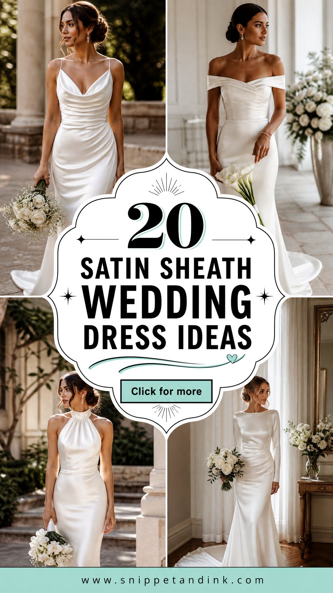 20 Satin Sheath Wedding Dress Ideas for a Sleek Bridal Look - 20 Satin Sheath Wedding Dress Ideas for a Sleek Bridal Look