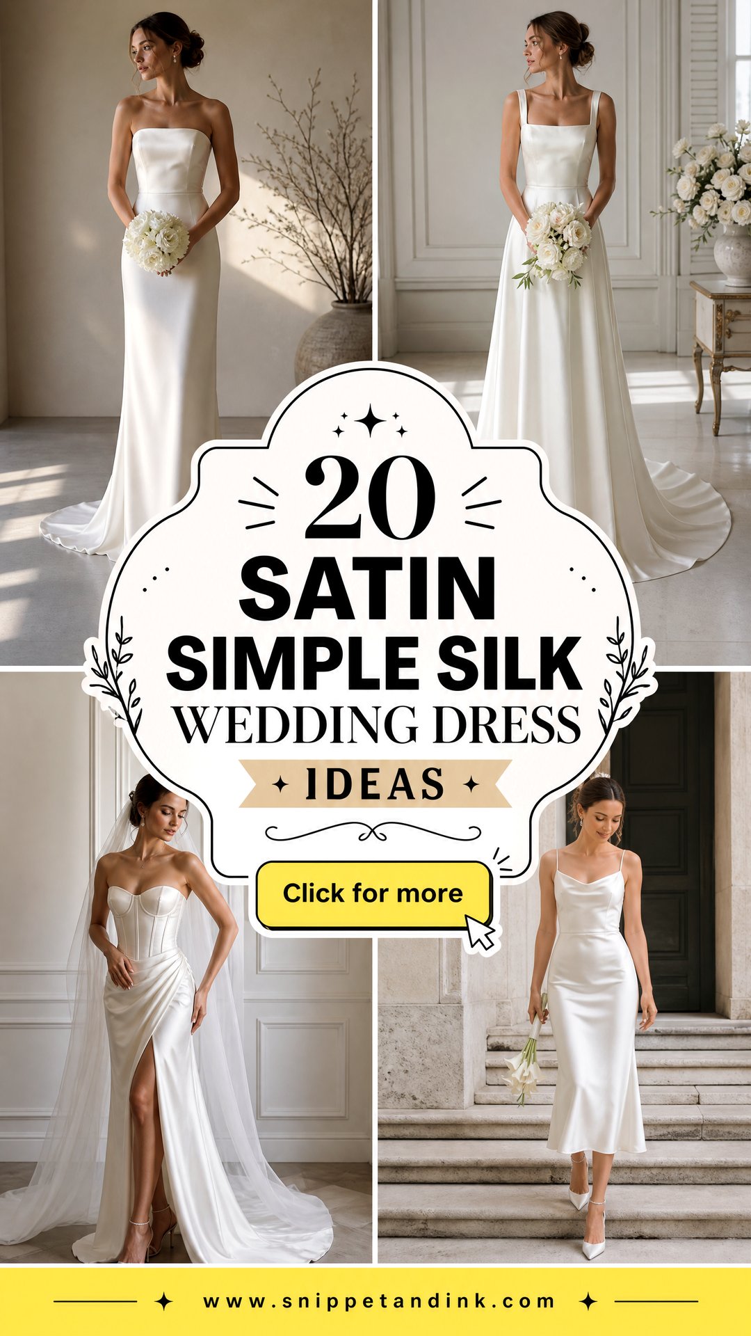 20 Satin Simple Silk Wedding Dress Ideas for Modern Brides - 20 Satin Simple Silk Wedding Dress Ideas for Modern Brides