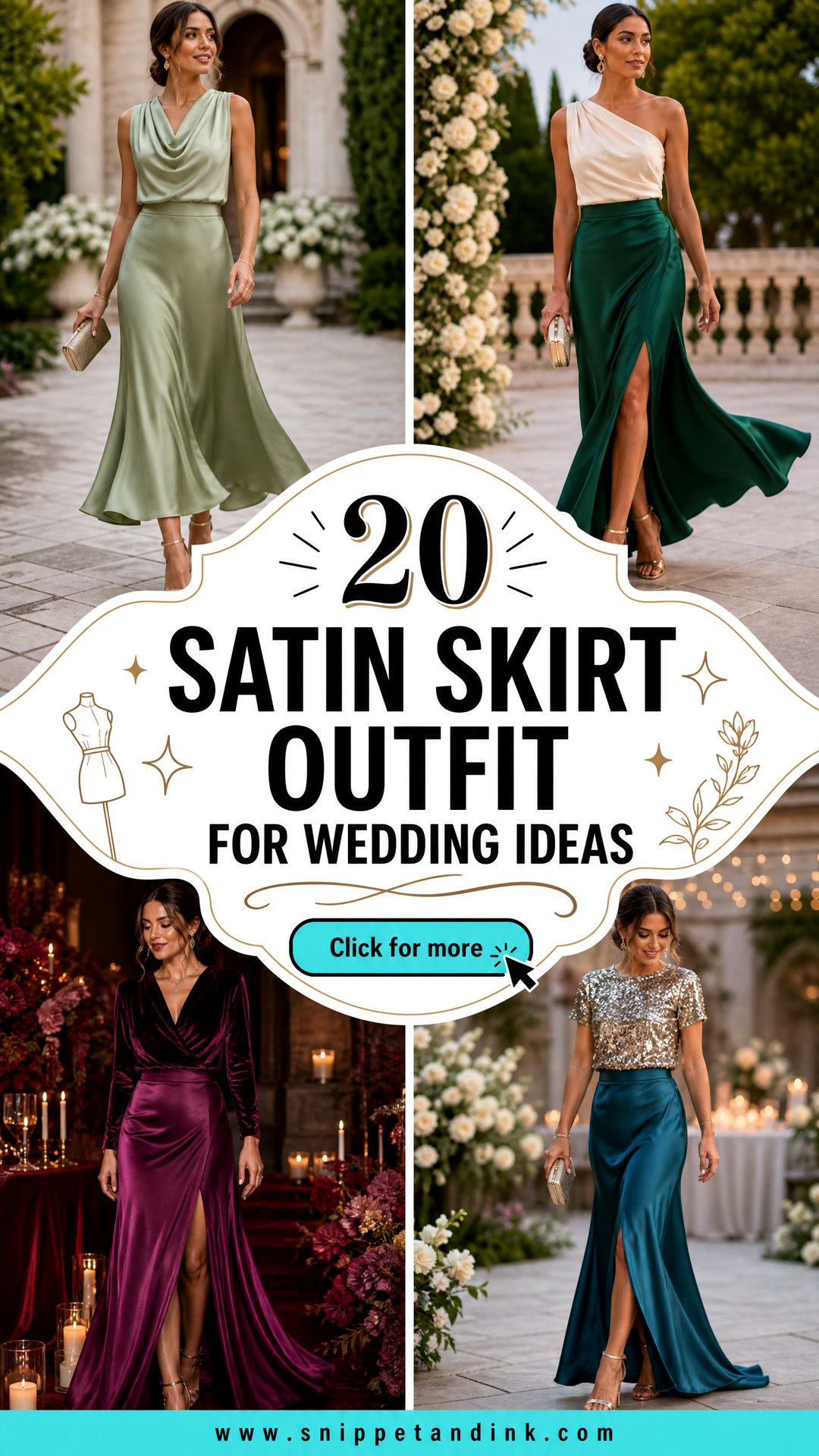 20 Satin Skirt Outfit for Wedding Ideas for Chic Guests - 20 Satin Skirt Outfit for Wedding Ideas for Chic Guests