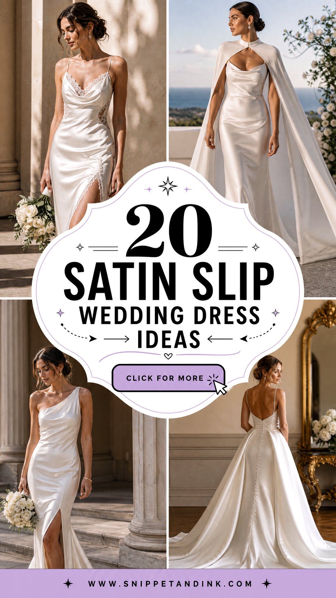20 Satin Slip Wedding Dress Ideas for Modern Minimalist Brides - 20 Satin Slip Wedding Dress Ideas for Modern Minimalist Brides