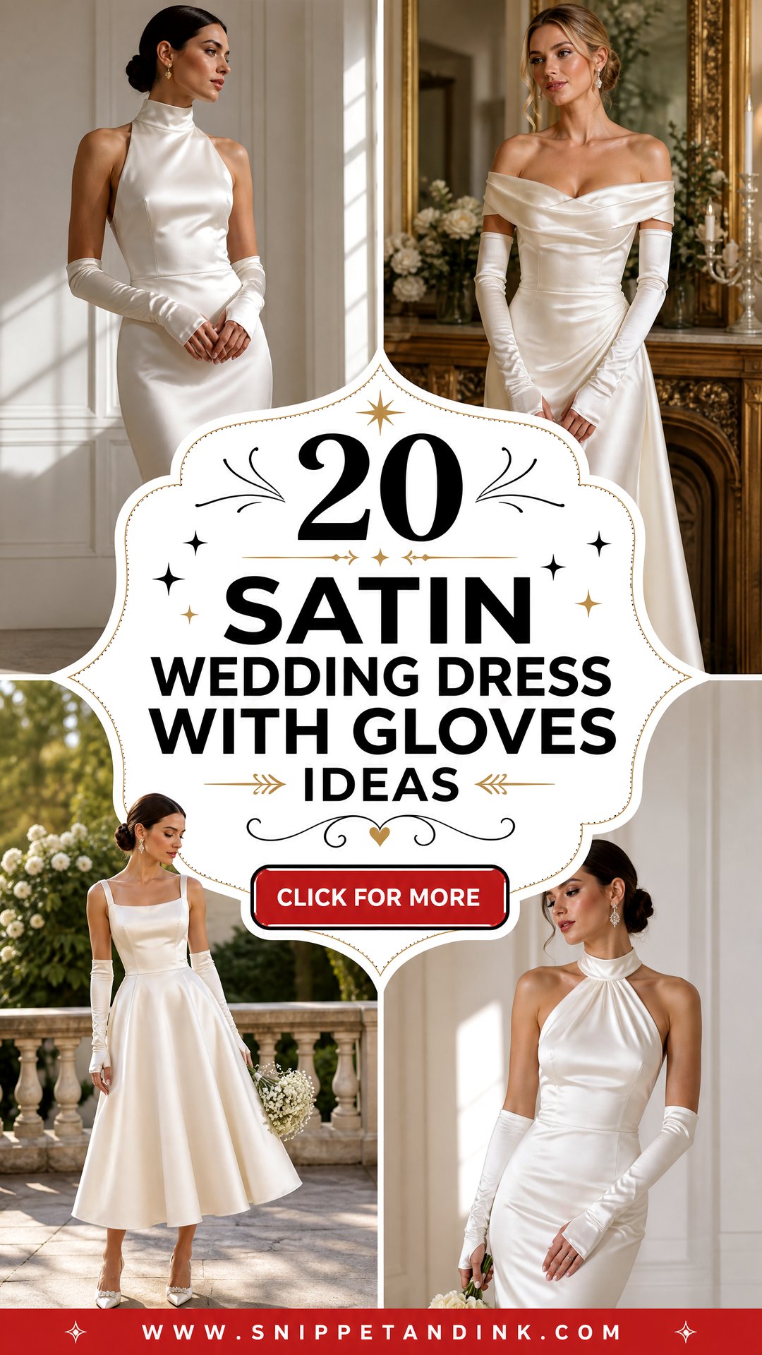 20 Satin Wedding Dress with Gloves Ideas for Timeless Brides - 20 Satin Wedding Dress with Gloves Ideas for Timeless Brides