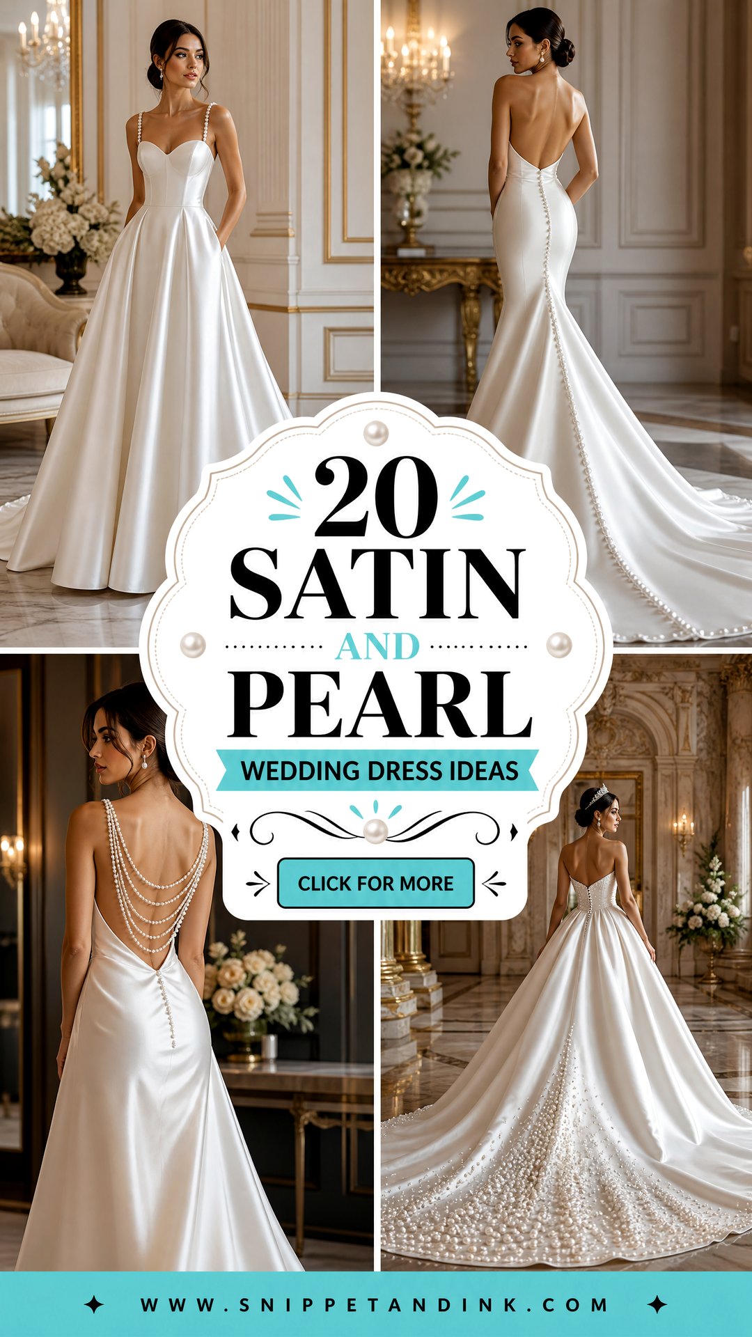 20 Satin and Pearl Wedding Dress Ideas Luxe Bridal Inspiration - 20 Satin and Pearl Wedding Dress Ideas: Luxe Bridal Inspiration