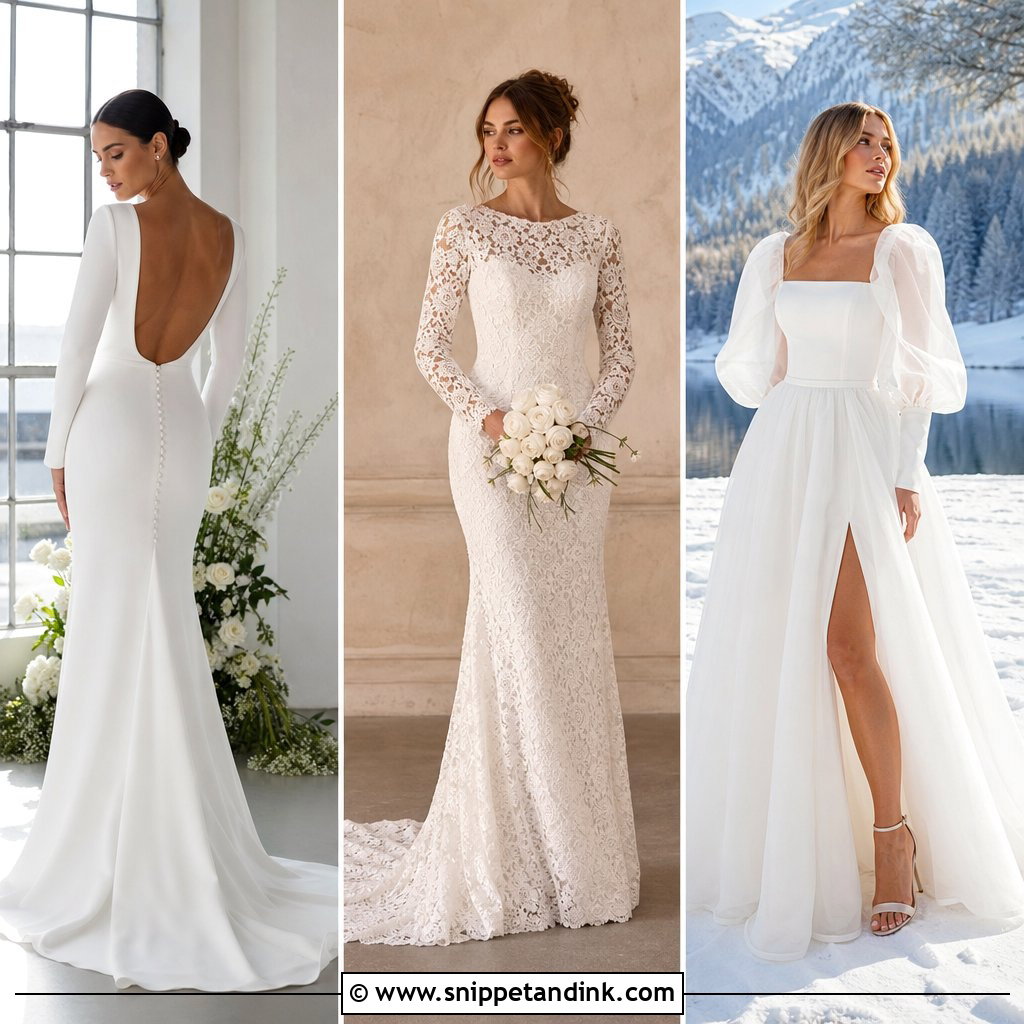 20 Scandinavian Wedding Dress Ideas for Chic Minimalist Brides