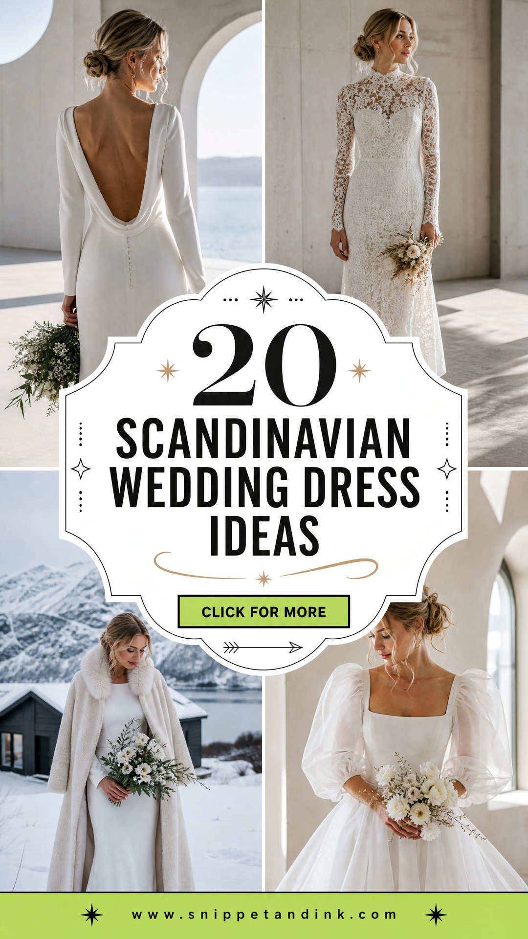 20 Scandinavian Wedding Dress Ideas for Chic Minimalist Brides - 20 Scandinavian Wedding Dress Ideas for Chic Minimalist Brides