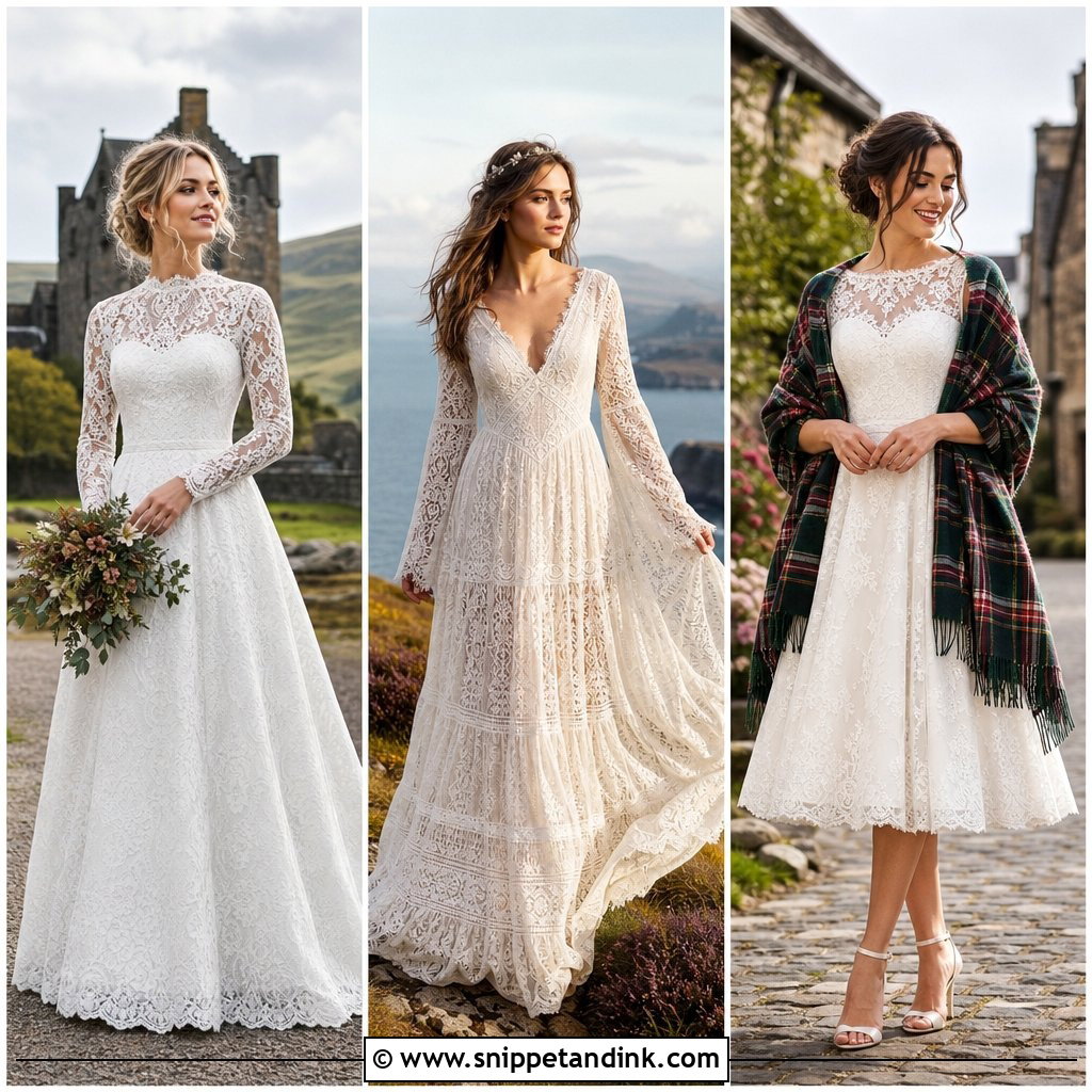 20 Scotland Wedding Dress Ideas Inspired by Highland Romance