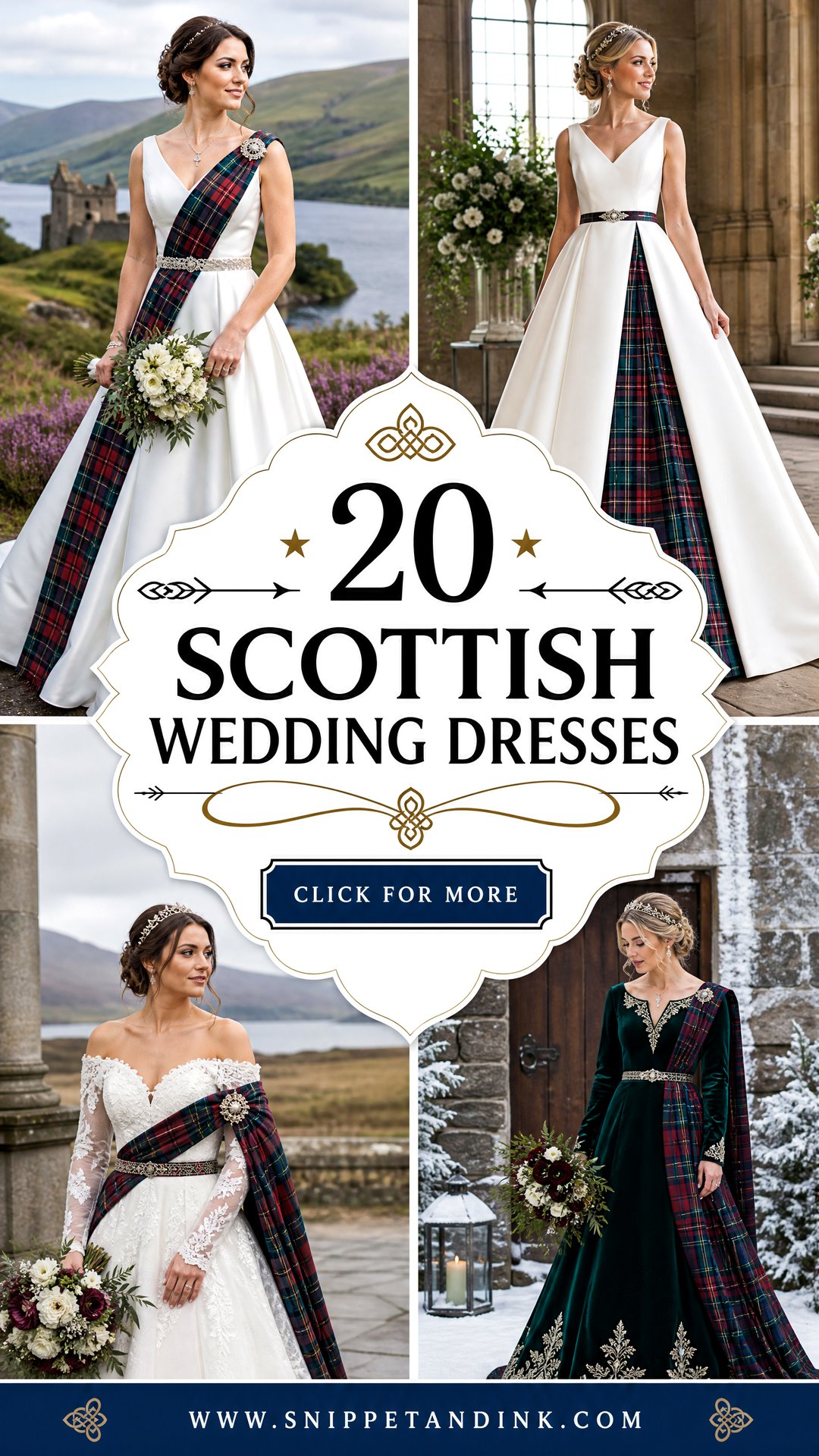 20 Scottish Wedding Dresses With Timeless Celtic Bridal Style - 20 Scottish Wedding Dresses With Timeless Celtic Bridal Style