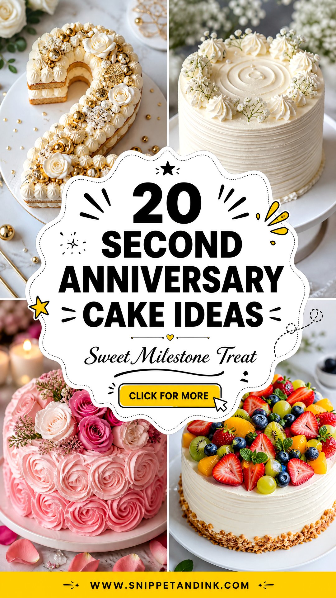 20 Second Anniversary Cake Ideas for a Sweet Milestone - 20 Second Anniversary Cake Ideas for a Sweet Milestone