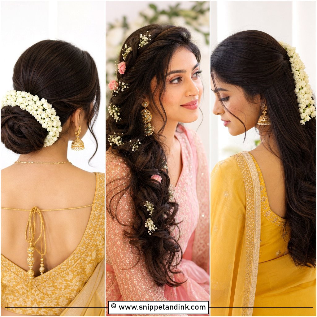 20 Seemantham Hairstyle Ideas for a Graceful Celebration
