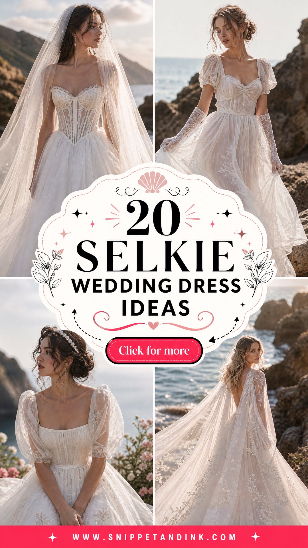 20 Selkie Wedding Dress Ideas for a Dreamy Bridal Look to Love - 20 Selkie Wedding Dress Ideas for a Dreamy Bridal Look to Love