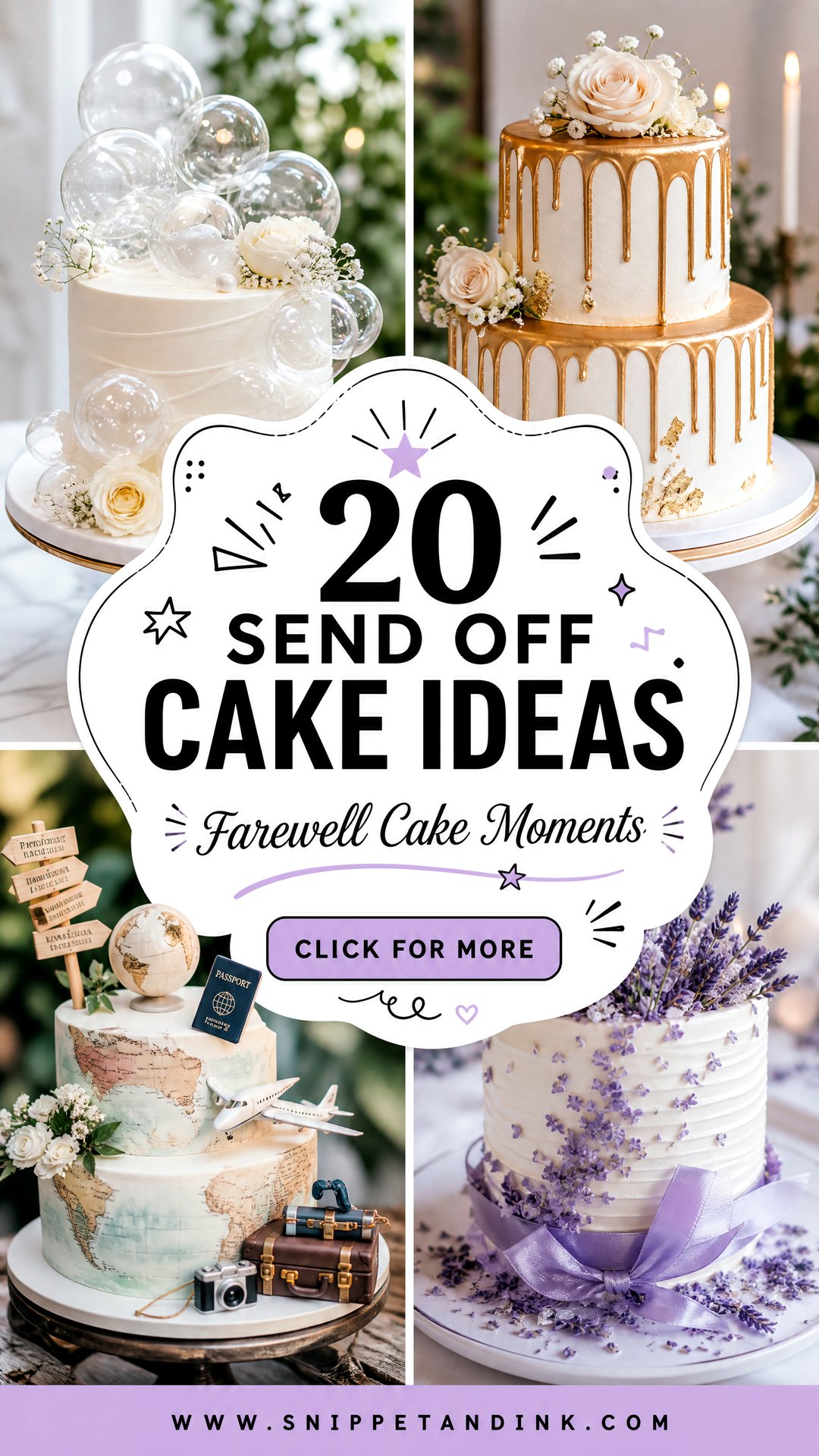 20 Send Off Cake Ideas for Wedding Farewell Moments - 20 Send Off Cake Ideas for Wedding Farewell Moments