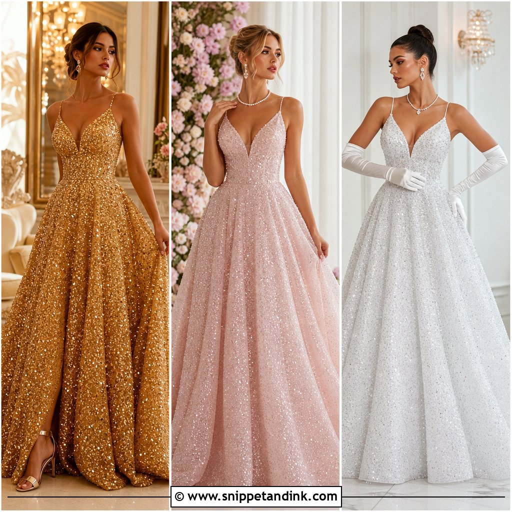 20 Sequin Ball Gown Ideas for a Grand, Showstopping Entrance