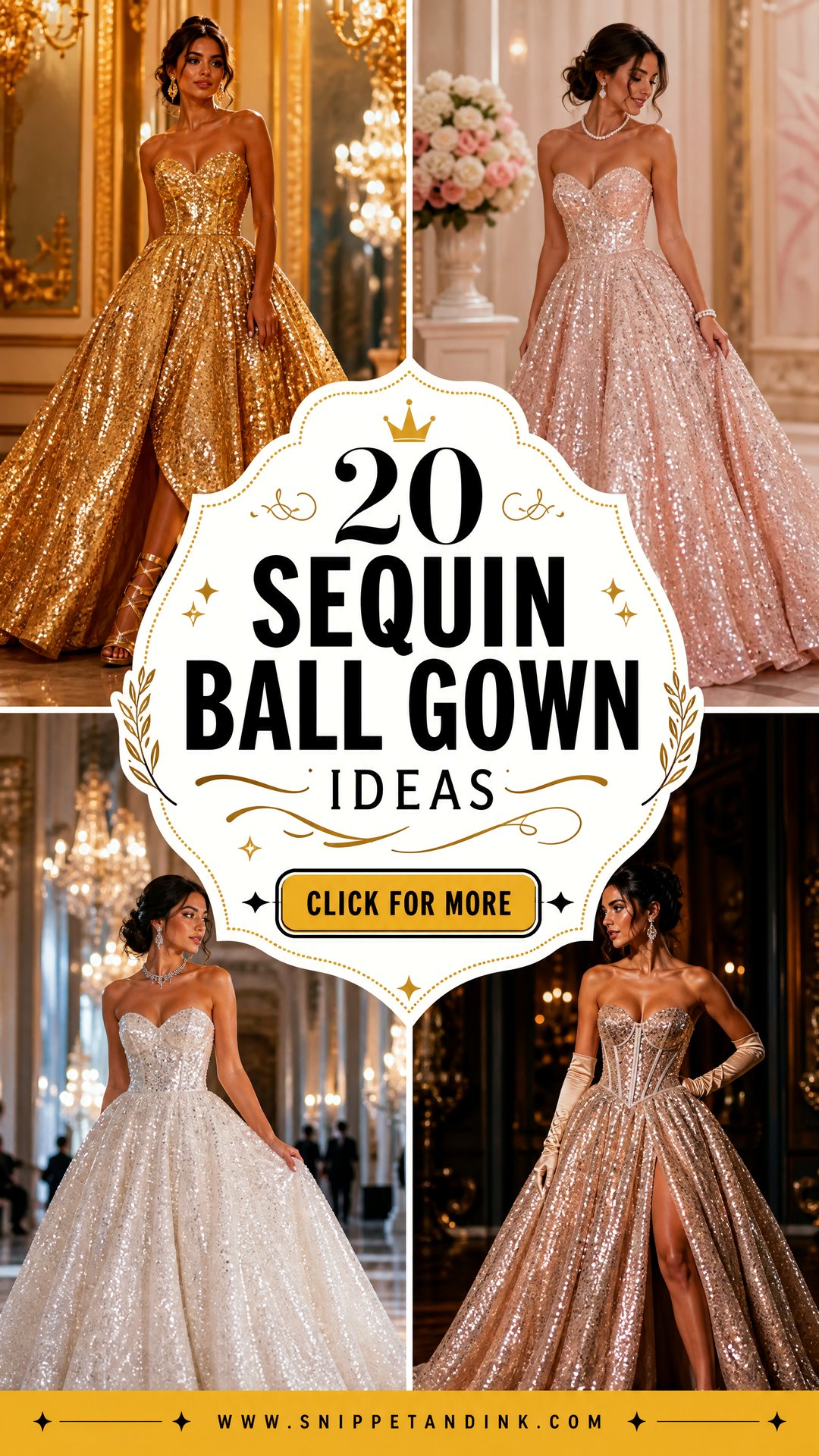20 Sequin Ball Gown Ideas for a Grand Showstopping Entrance - 20 Sequin Ball Gown Ideas for a Grand, Showstopping Entrance