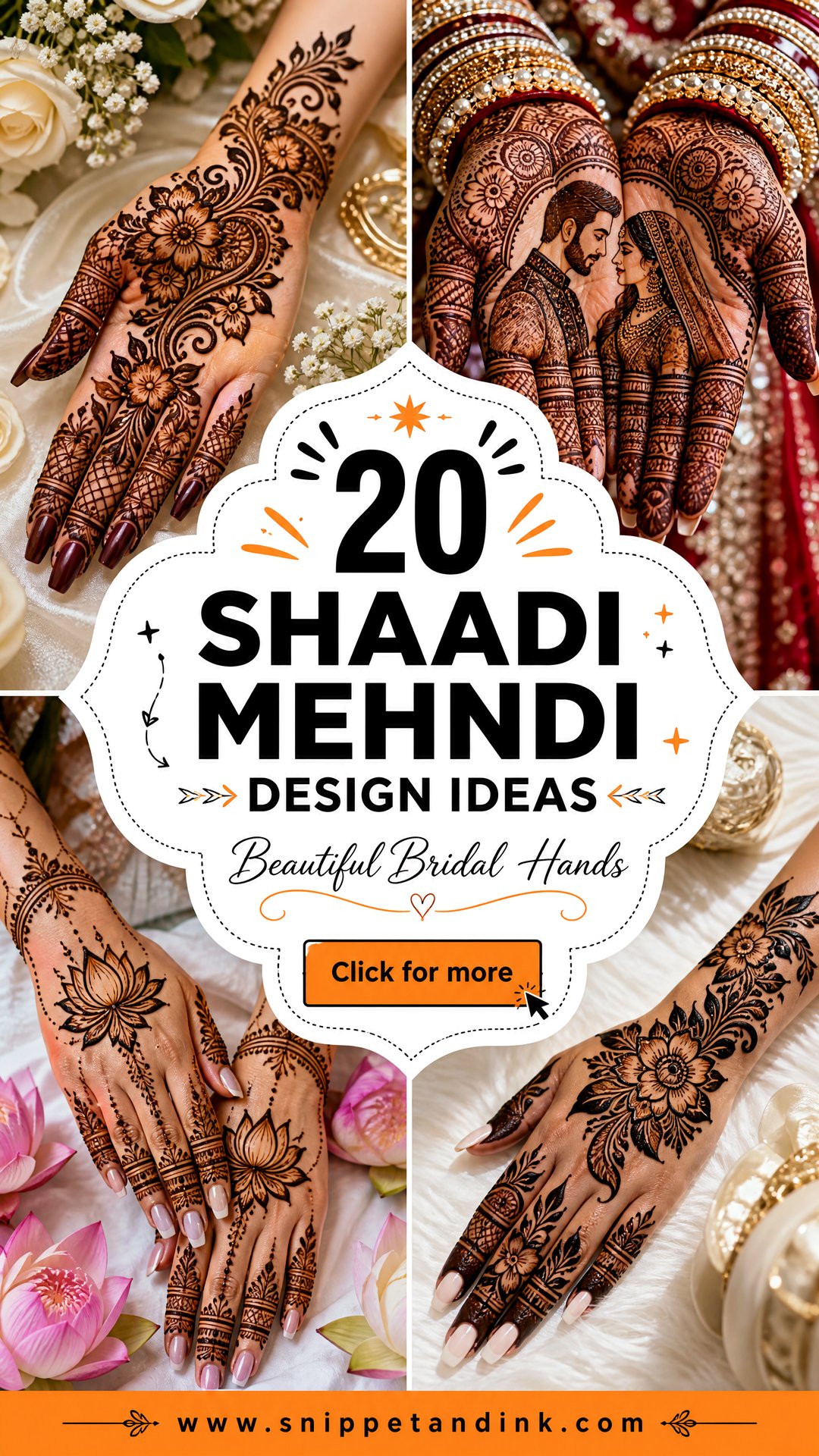 20 Shaadi Mehndi Design Ideas for Beautiful Bridal Hands - 20 Shaadi Mehndi Design Ideas for Beautiful Bridal Hands