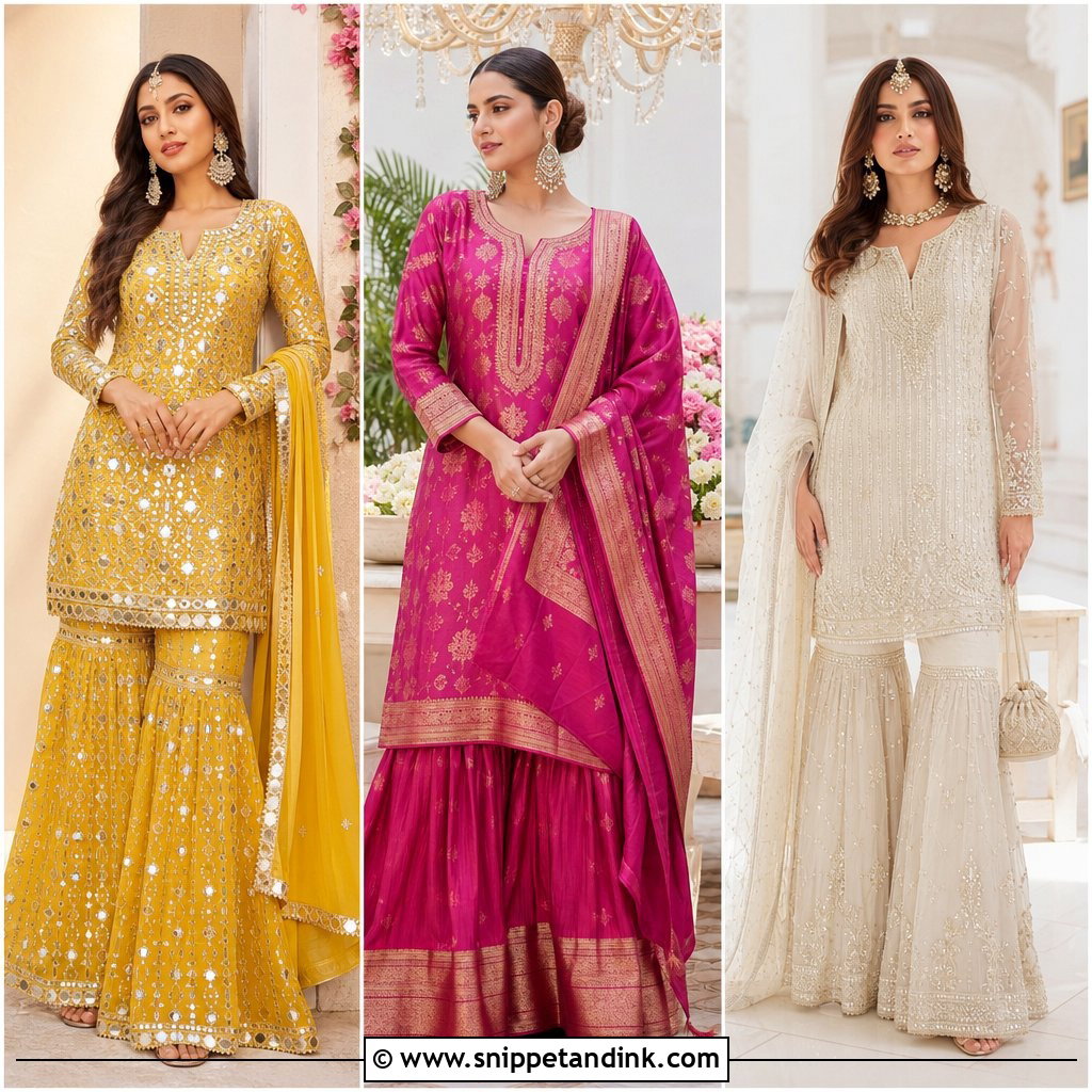20 Sharara Designs Party Wear Indian Weddings: Looks to Love