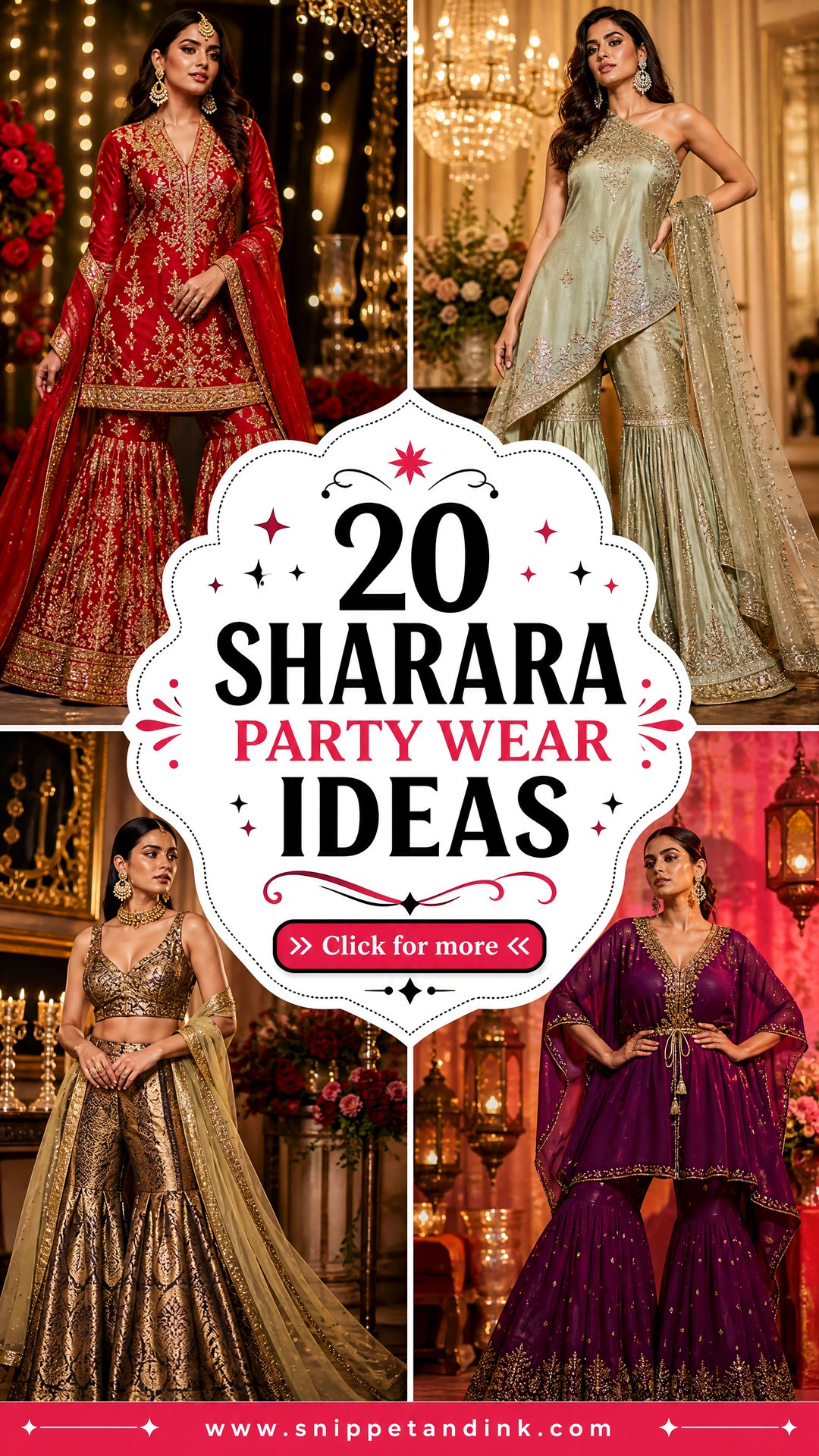 20 Sharara Party Wear Ideas for Effortless Festive Style - 20 Sharara Party Wear Ideas for Effortless Festive Style
