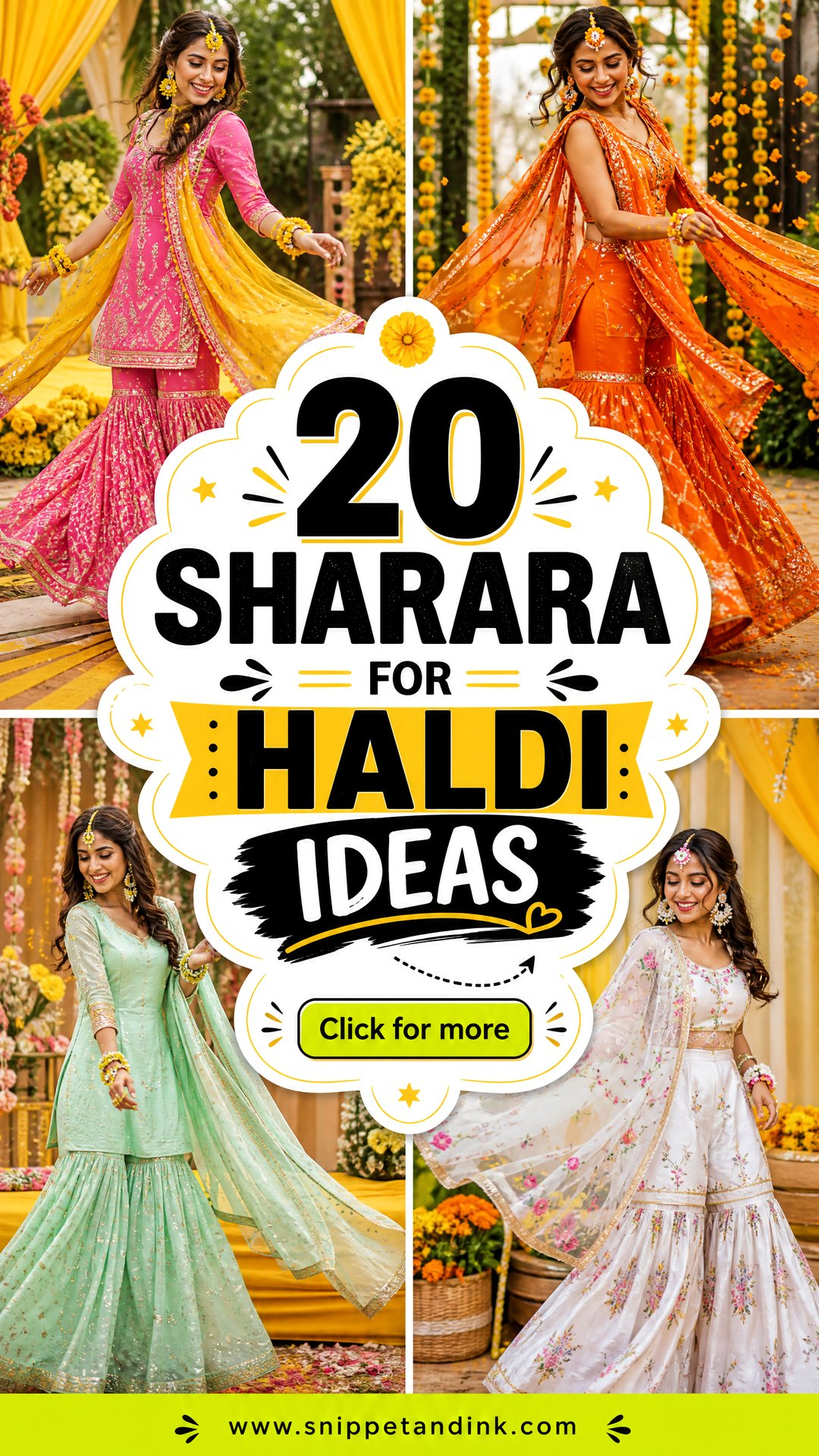 20 Sharara for Haldi Ideas for a Bright Joyful Ceremony Look - 20 Sharara for Haldi Ideas for a Bright, Joyful Ceremony Look