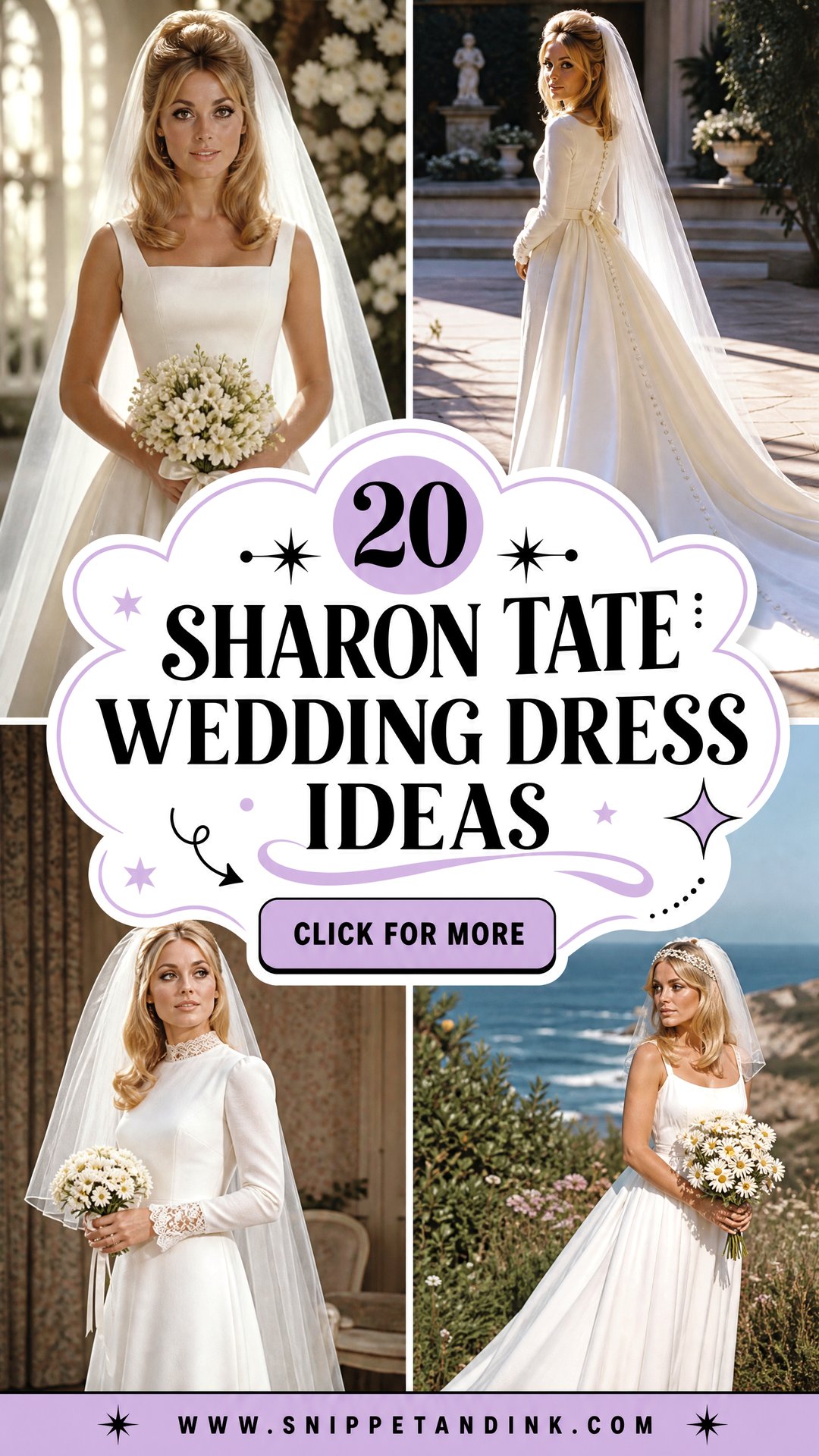 20 Sharon Tate Wedding Dress Ideas for Vintage-Loving Brides - 20 Sharon Tate Wedding Dress Ideas for Vintage-Loving Brides
