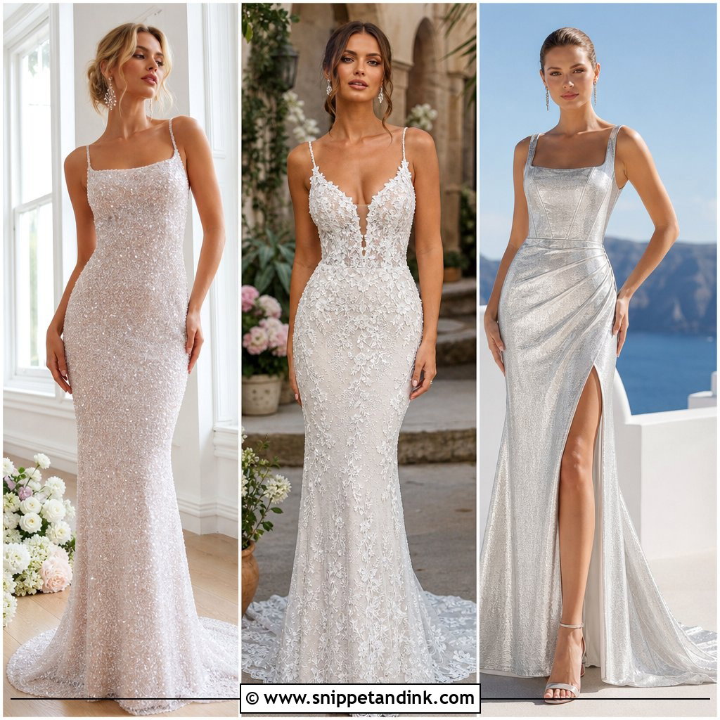 20 Shimmery Wedding Dress Ideas for a Radiant Bridal Look