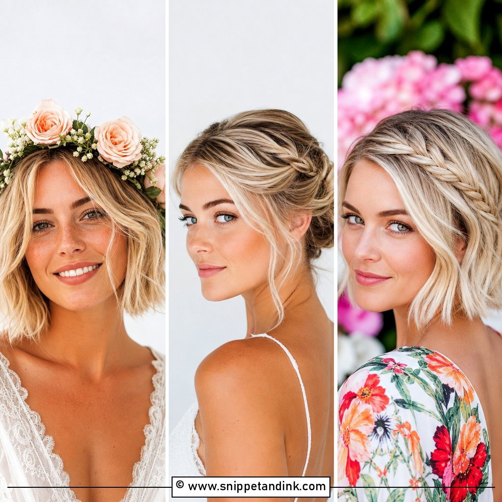 20 Short Blonde Wedding Hair Ideas for Chic Brides