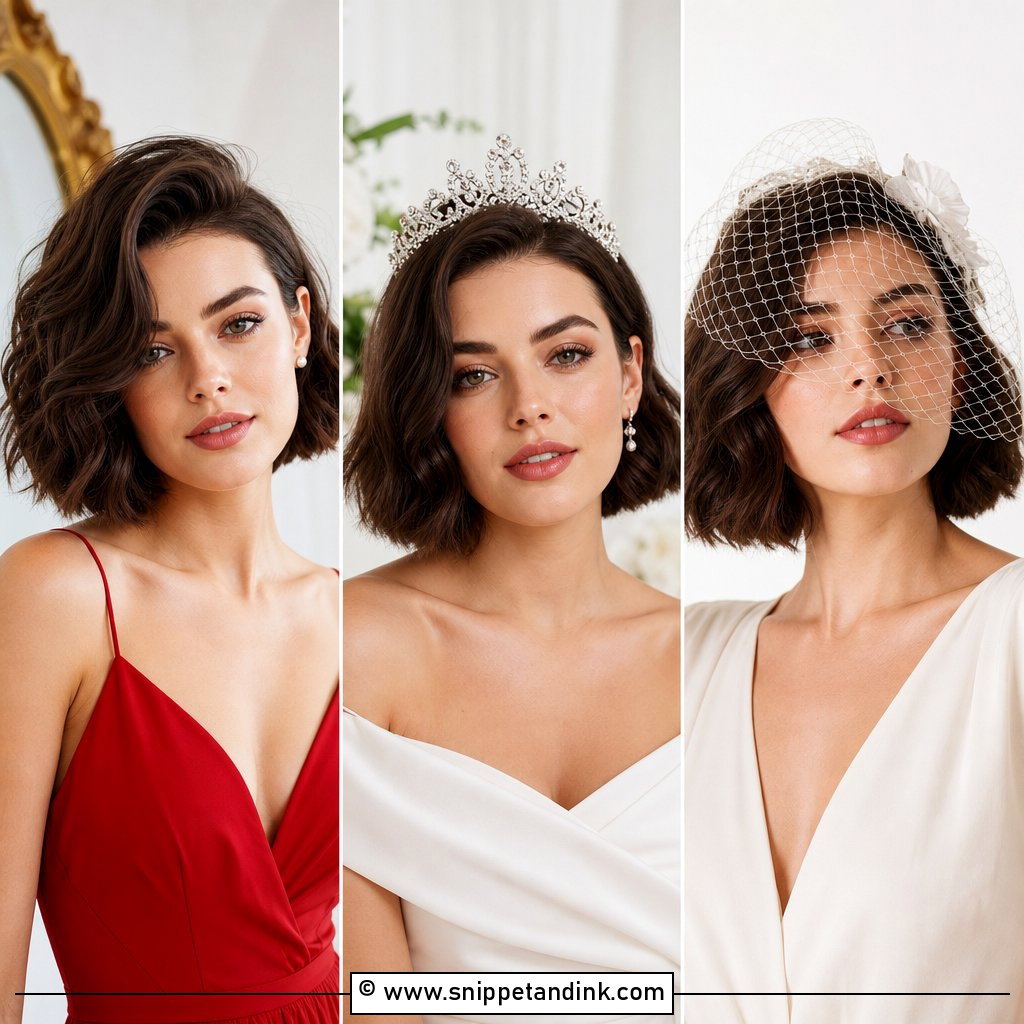 20 Short Bob Wedding Hair Ideas Chic Looks for Brides