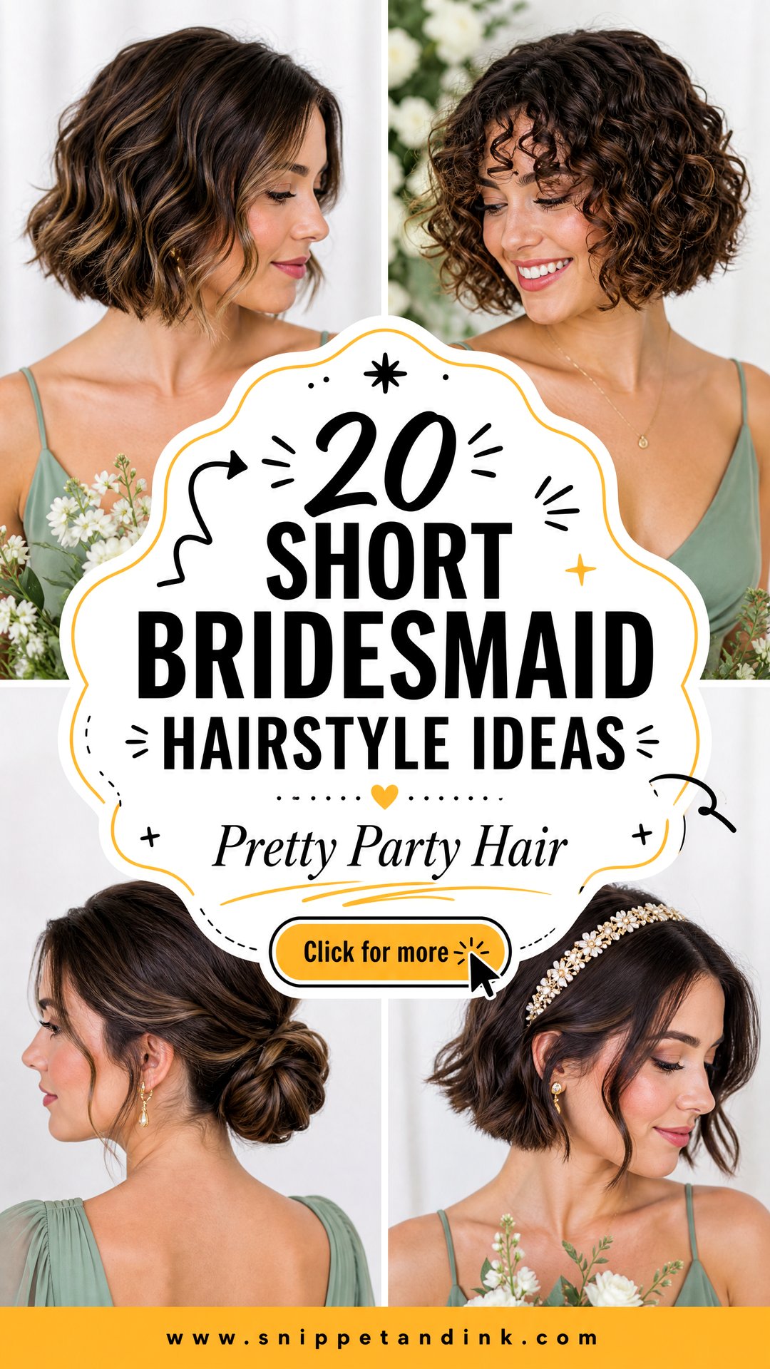 20 Short Bridesmaid Hairstyle Ideas Pretty Looks to Try - 20 Short Bridesmaid Hairstyle Ideas: Pretty Looks to Try