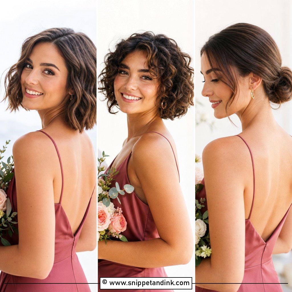 20 Short Bridesmaid Hairstyle Ideas Pretty Looks to Try