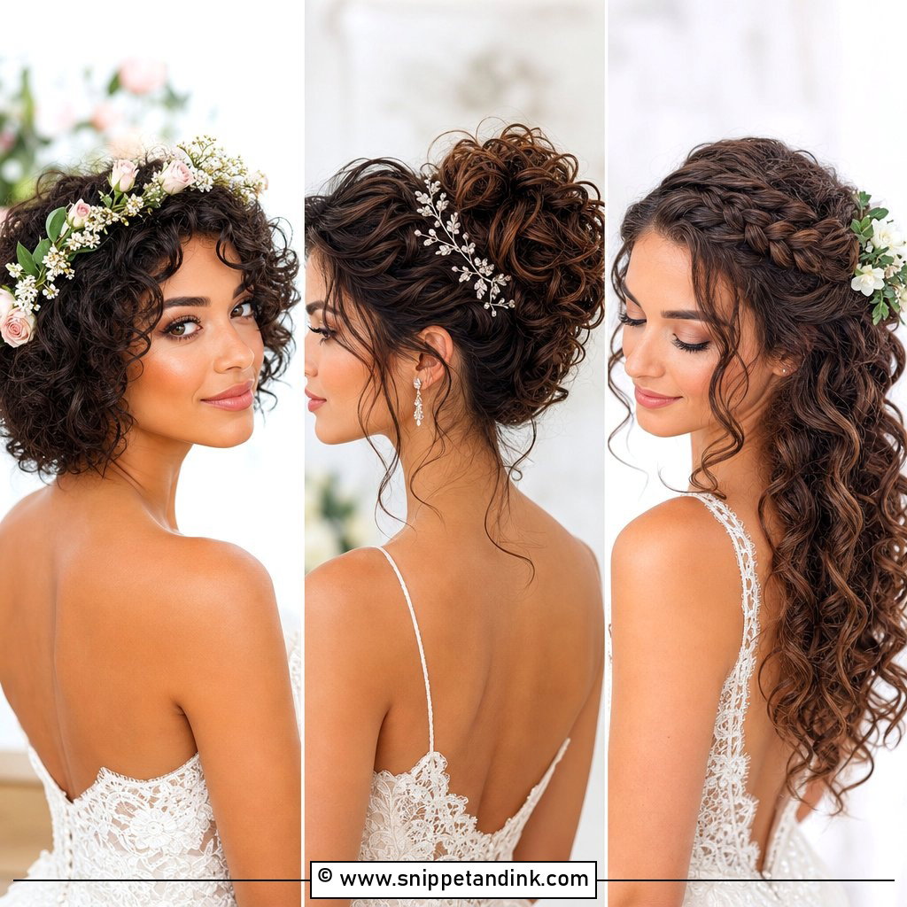 20 Short Curly Hair Wedding Ideas Gorgeous Looks to Try