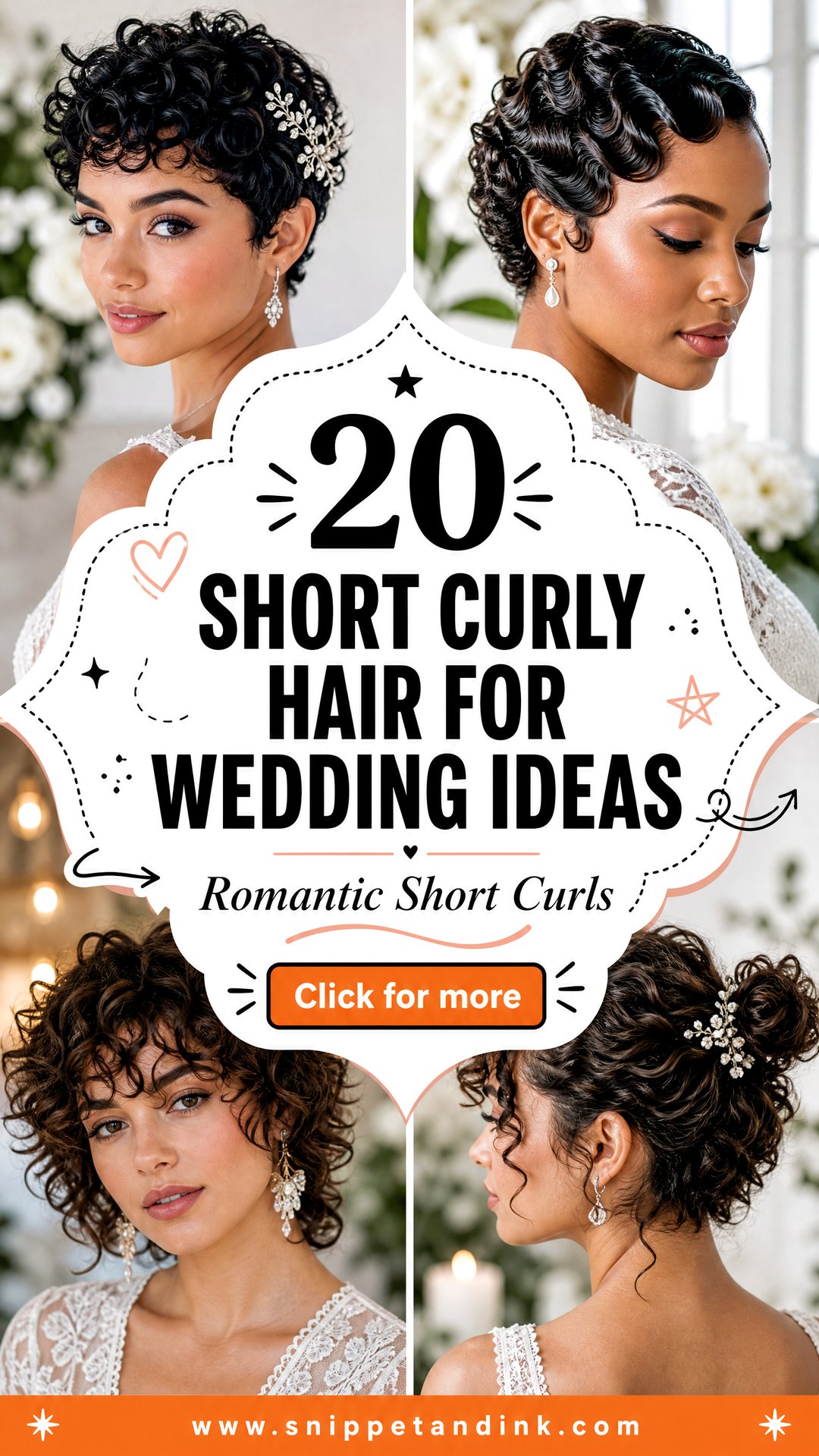20 Short Curly Hair for Wedding Ideas Romantic Looks to Try - 20 Short Curly Hair for Wedding Ideas: Romantic Looks to Try