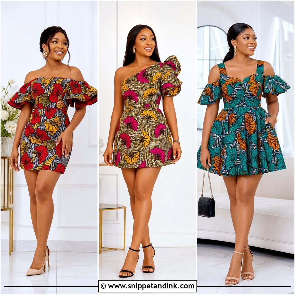 20 Short Gown Ankara Styles for Wedding for Bold, Modern Brides