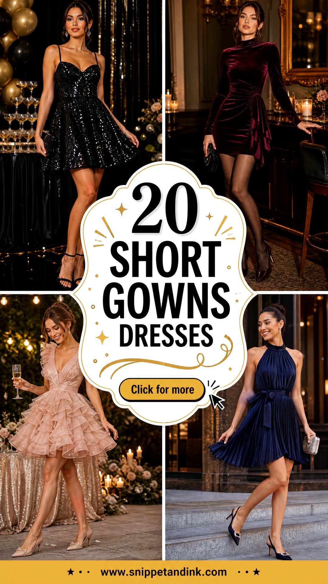 20 Short Gowns Dresses for Chic Parties and Modern Celebrations - 20 Short Gowns Dresses for Chic Parties and Modern Celebrations