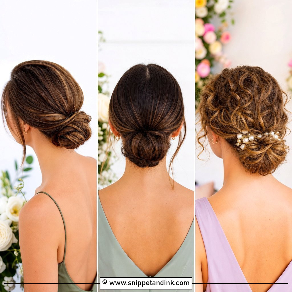 20 Short Hair Bridesmaid Hairstyles Updo Low Buns Chic
