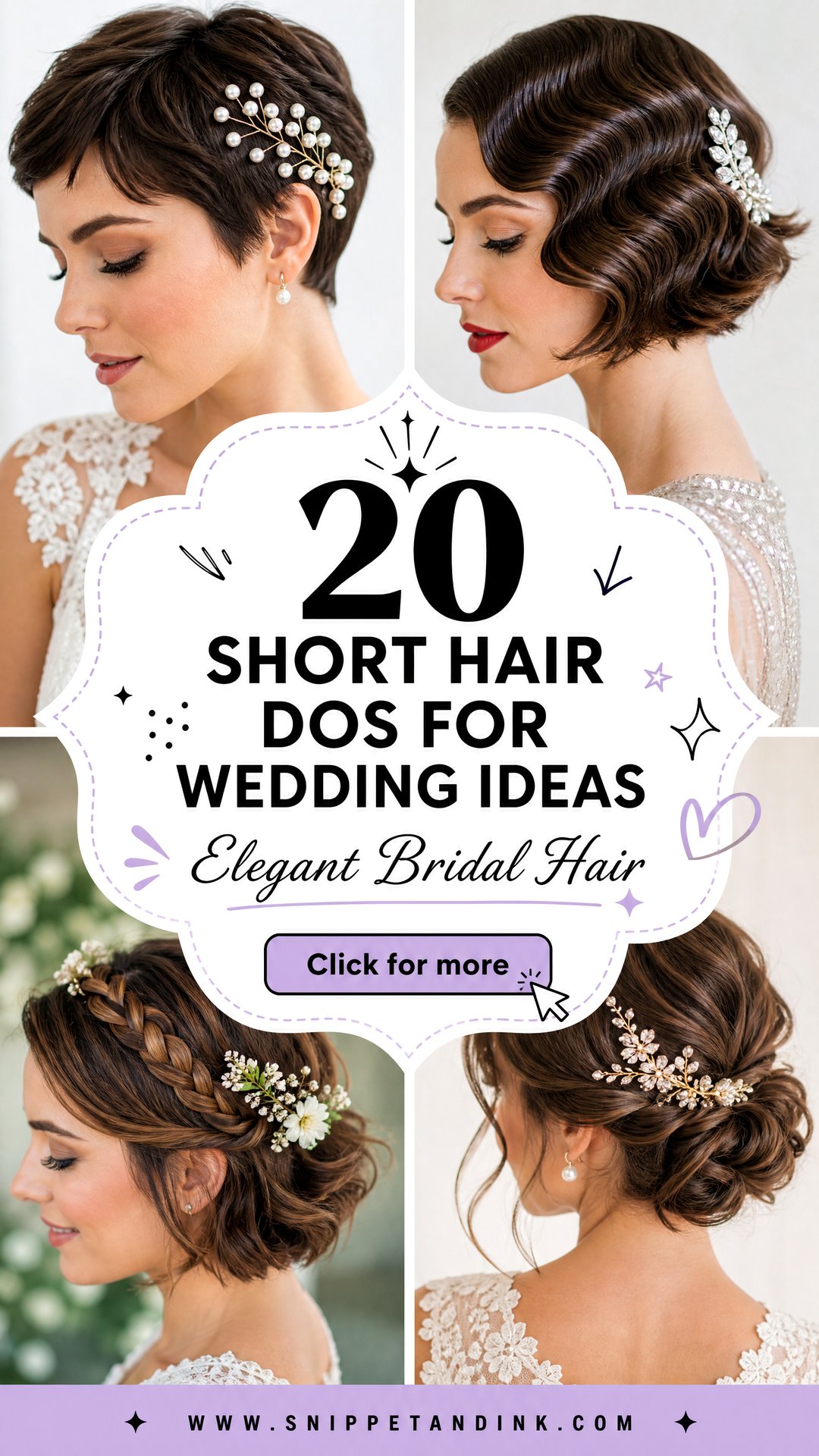 20 Short Hair Dos for Wedding Ideas Elegant Looks to Try - 20 Short Hair Dos for Wedding Ideas: Elegant Looks to Try