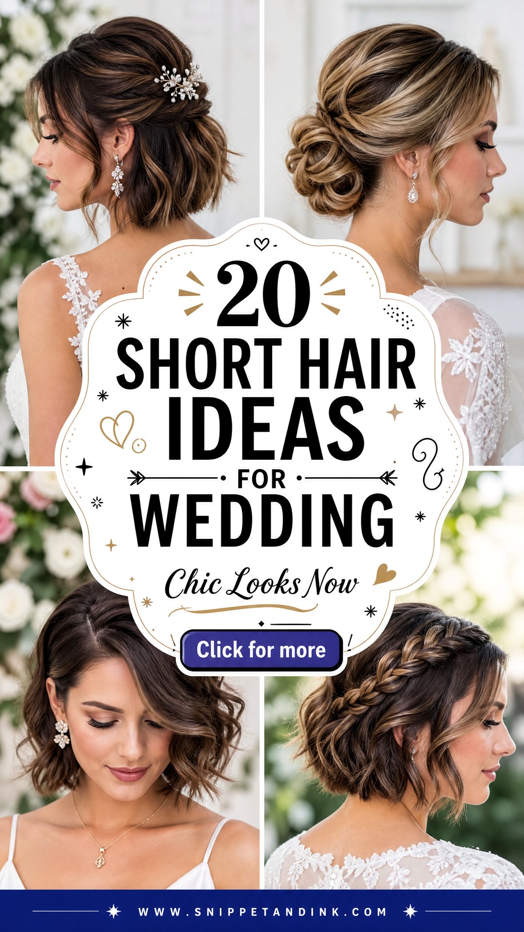 20 Short Hair Ideas for Wedding Chic Looks for Brides Now - 20 Short Hair Ideas for Wedding: Chic Looks for Brides Now