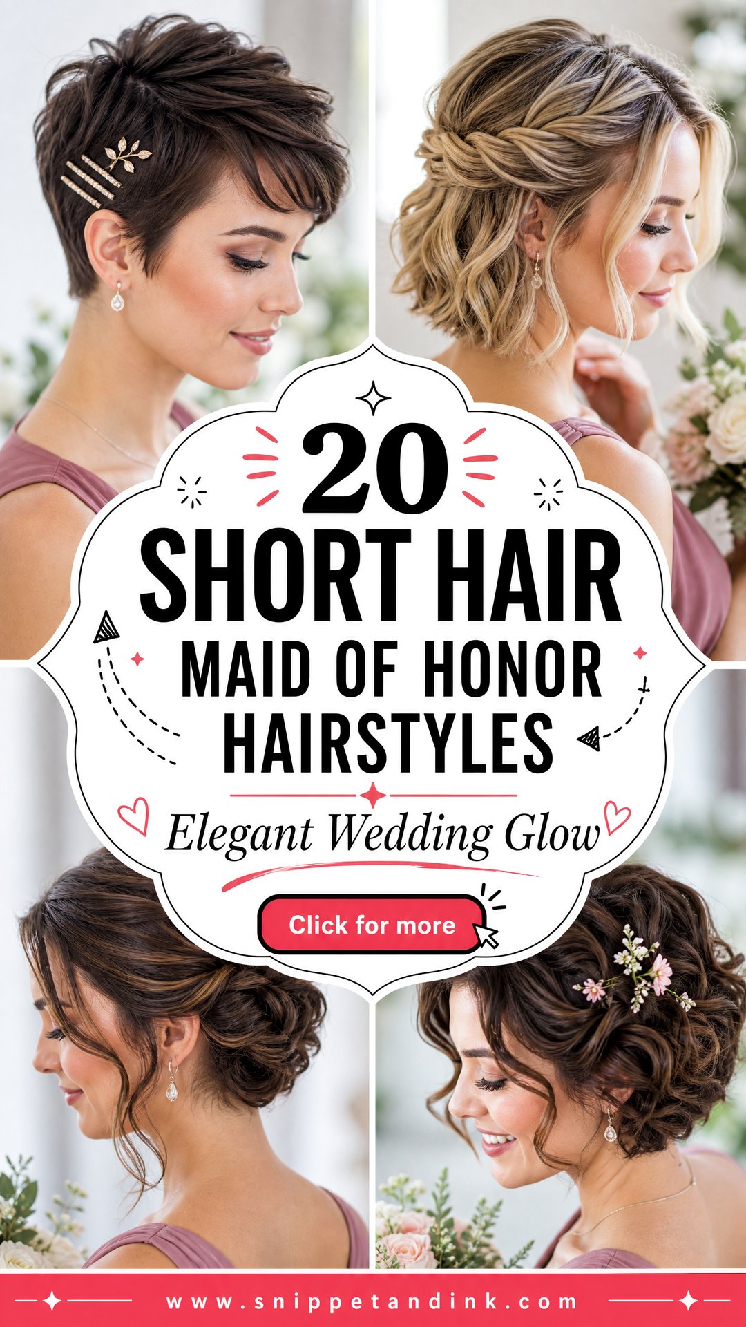 20 Short Hair Maid of Honor Hairstyles Elegant Looks to Love - 20 Short Hair Maid of Honor Hairstyles: Elegant Looks to Love